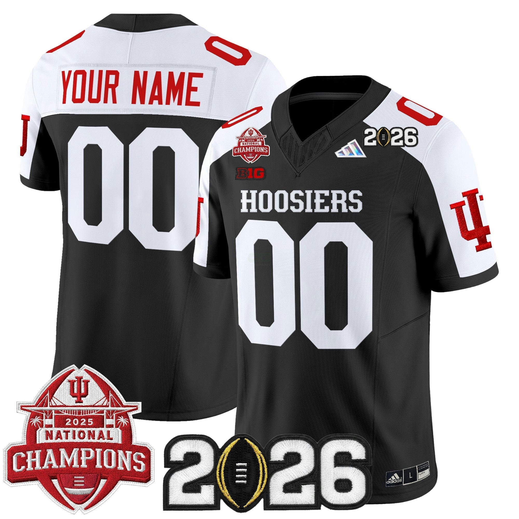 Camisa NCAA 2025 National Champions & 2026 College Football Playoff Final Patch Vapor Limited Jersey V2