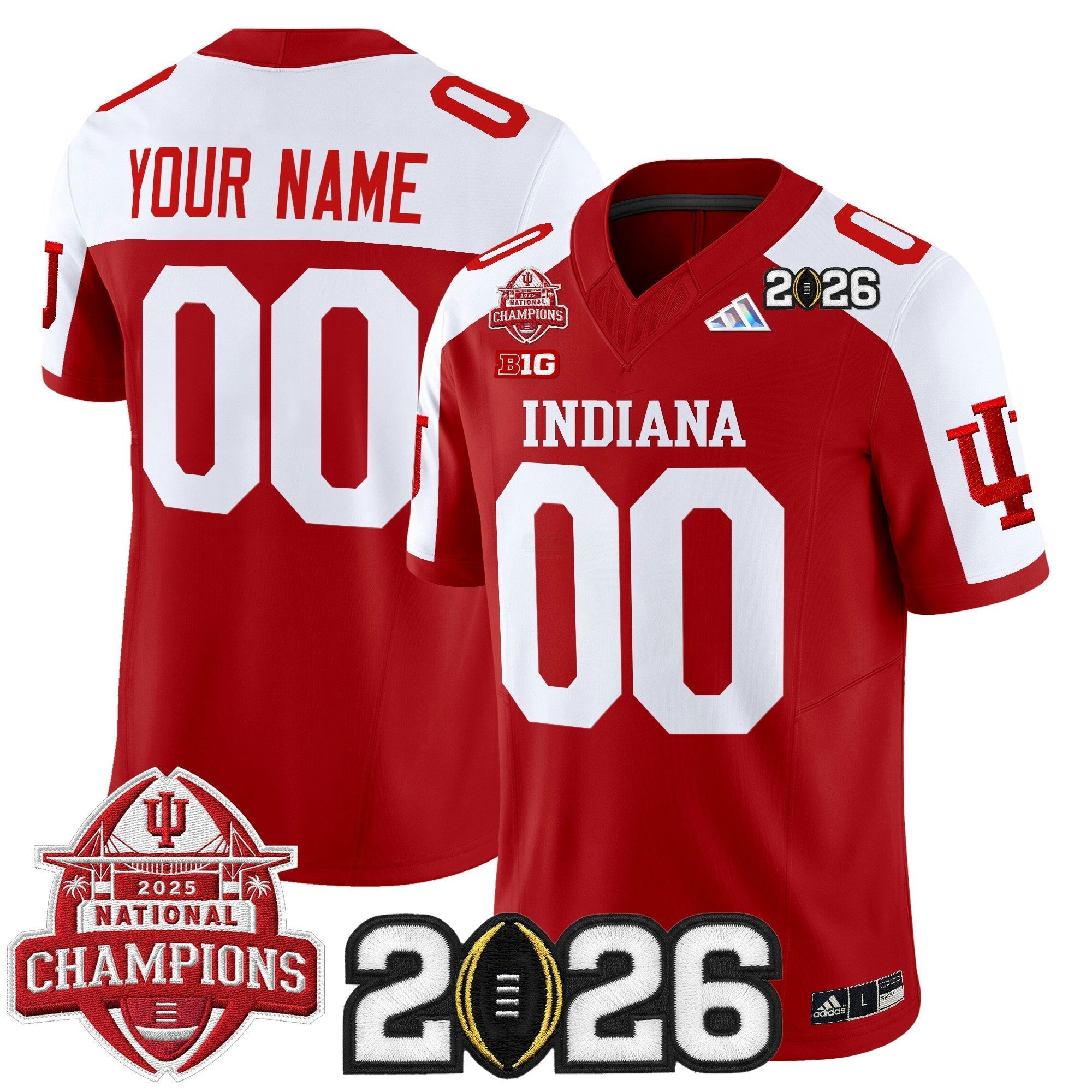 Camisa NCAA 2025 National Champions & 2026 College Football Playoff Final Patch Vapor Limited Jersey V2