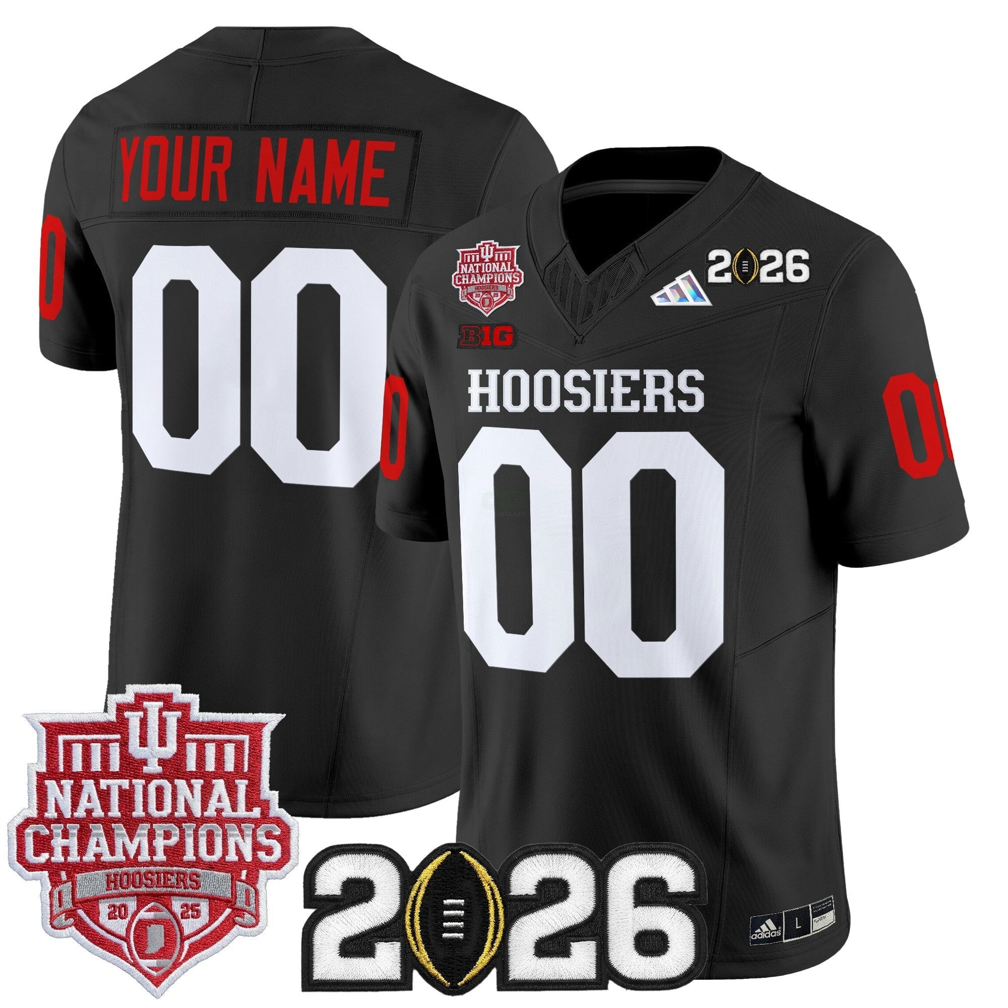 Camisa NCAA 2025 National Champions & 2026 College Football Playoff Final Patch Vapor Limited Jersey