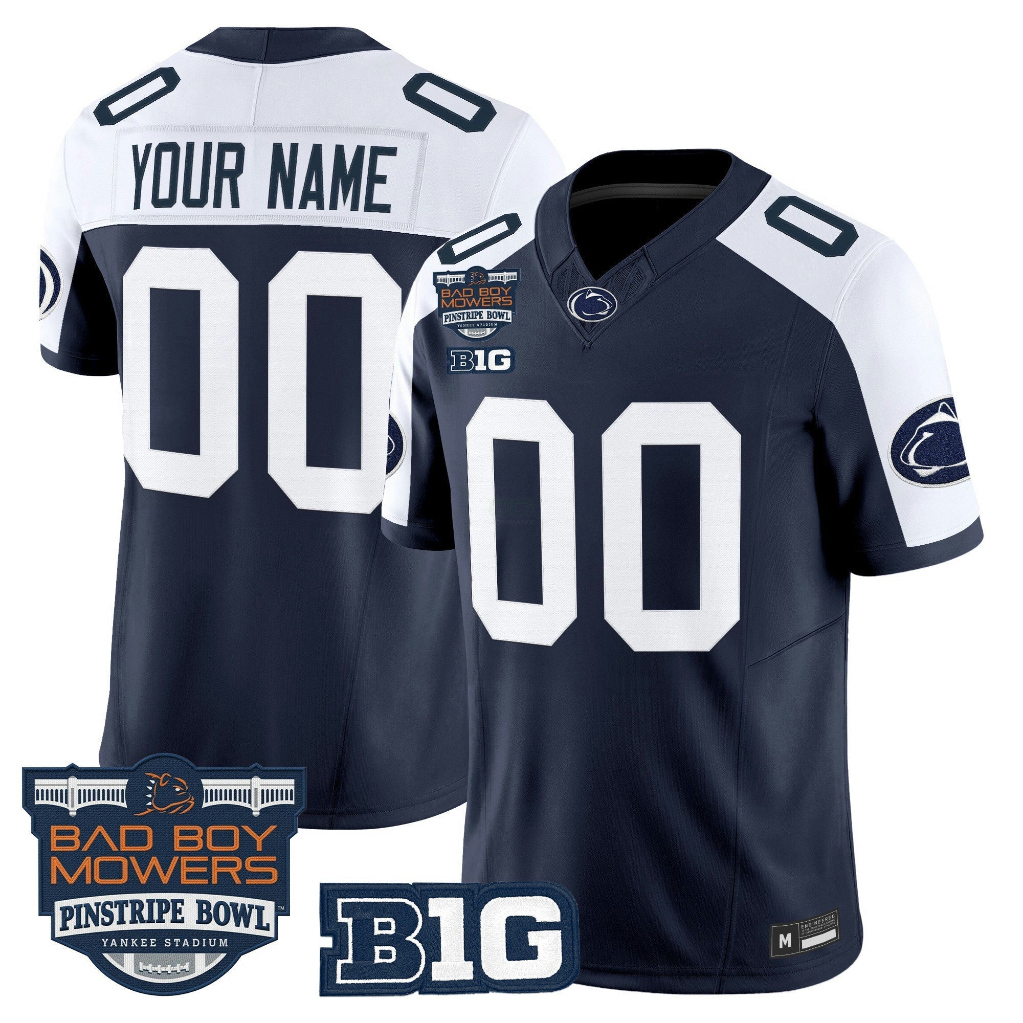 Camisa NCAA 2025 Pinstripe Bowl Vapor Limited Jersey V2