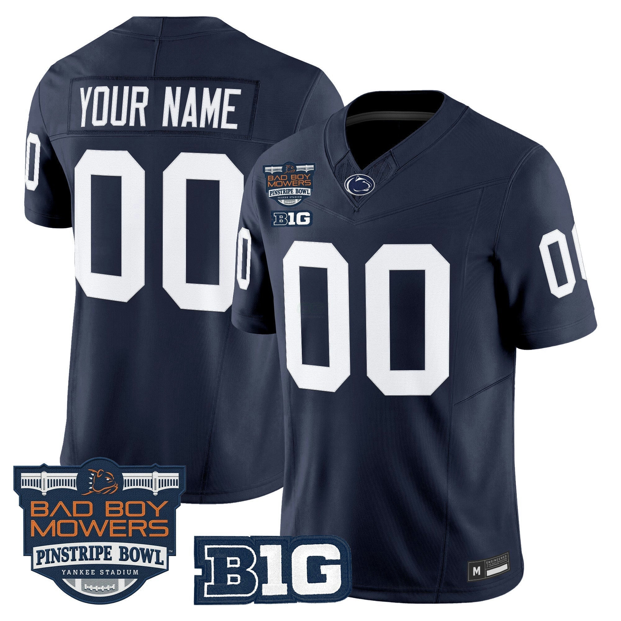 Camisa NCAA 2025 Pinstripe Bowl Vapor Limited Jersey V2