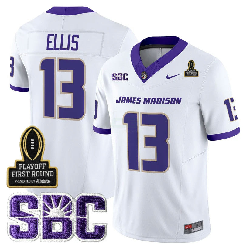 Camisa NCAA 2025 Playoff First Round Patch Jersey