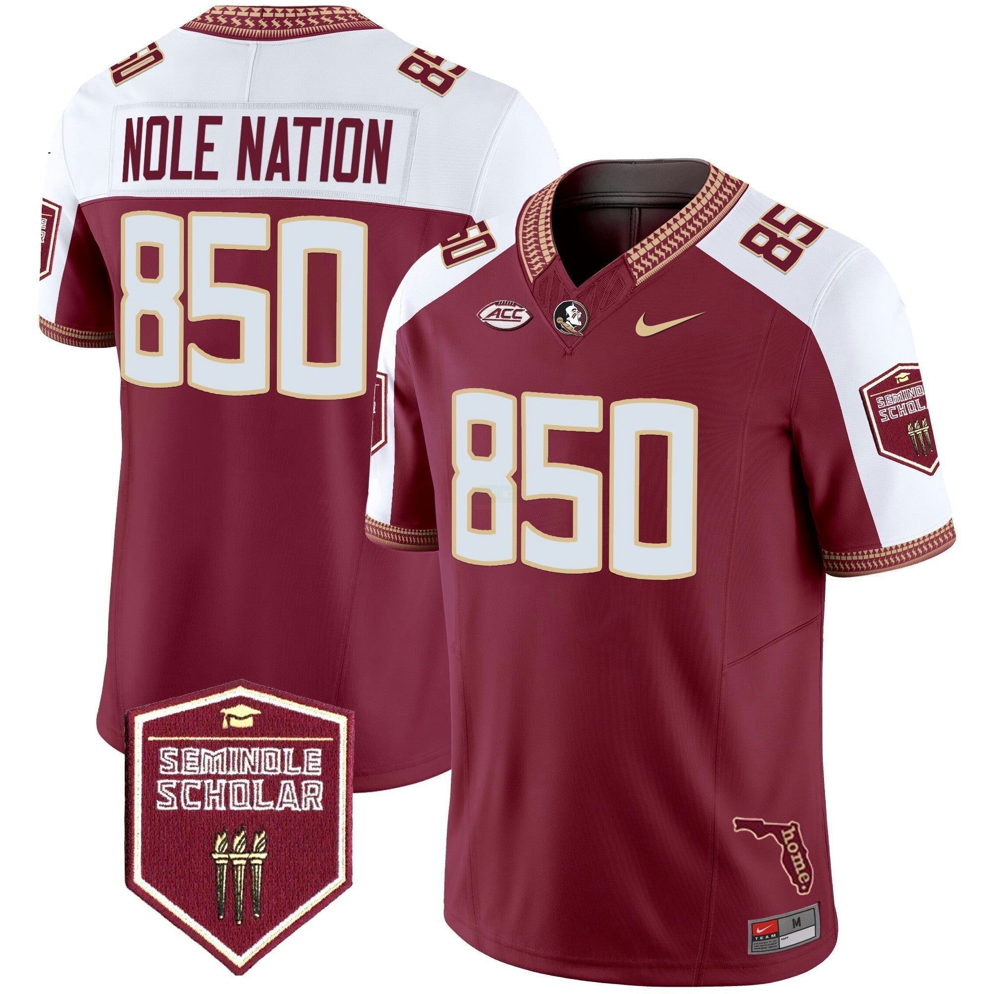Camisa NCAA 2025 Seminole Scholar Patch Vapor Limited Jersey