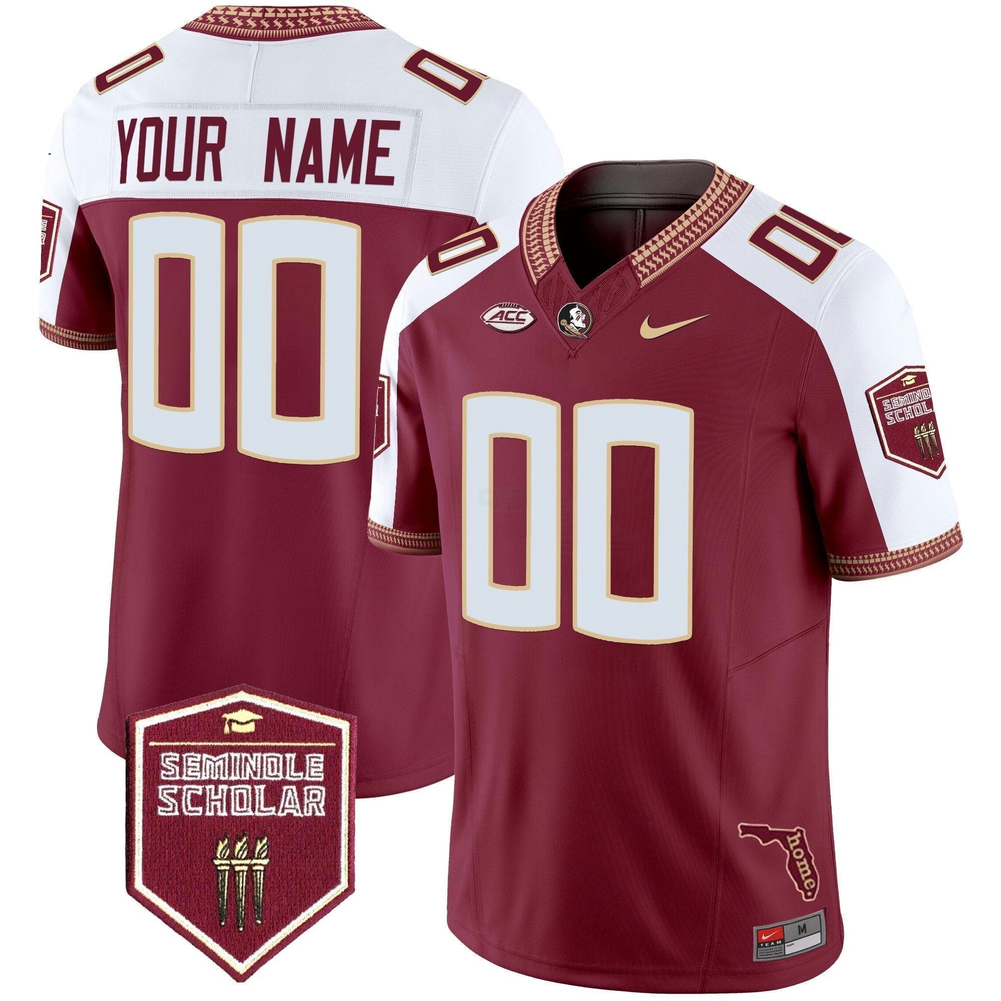 Camisa NCAA 2025 Seminole Scholar Patch Vapor Limited Jersey