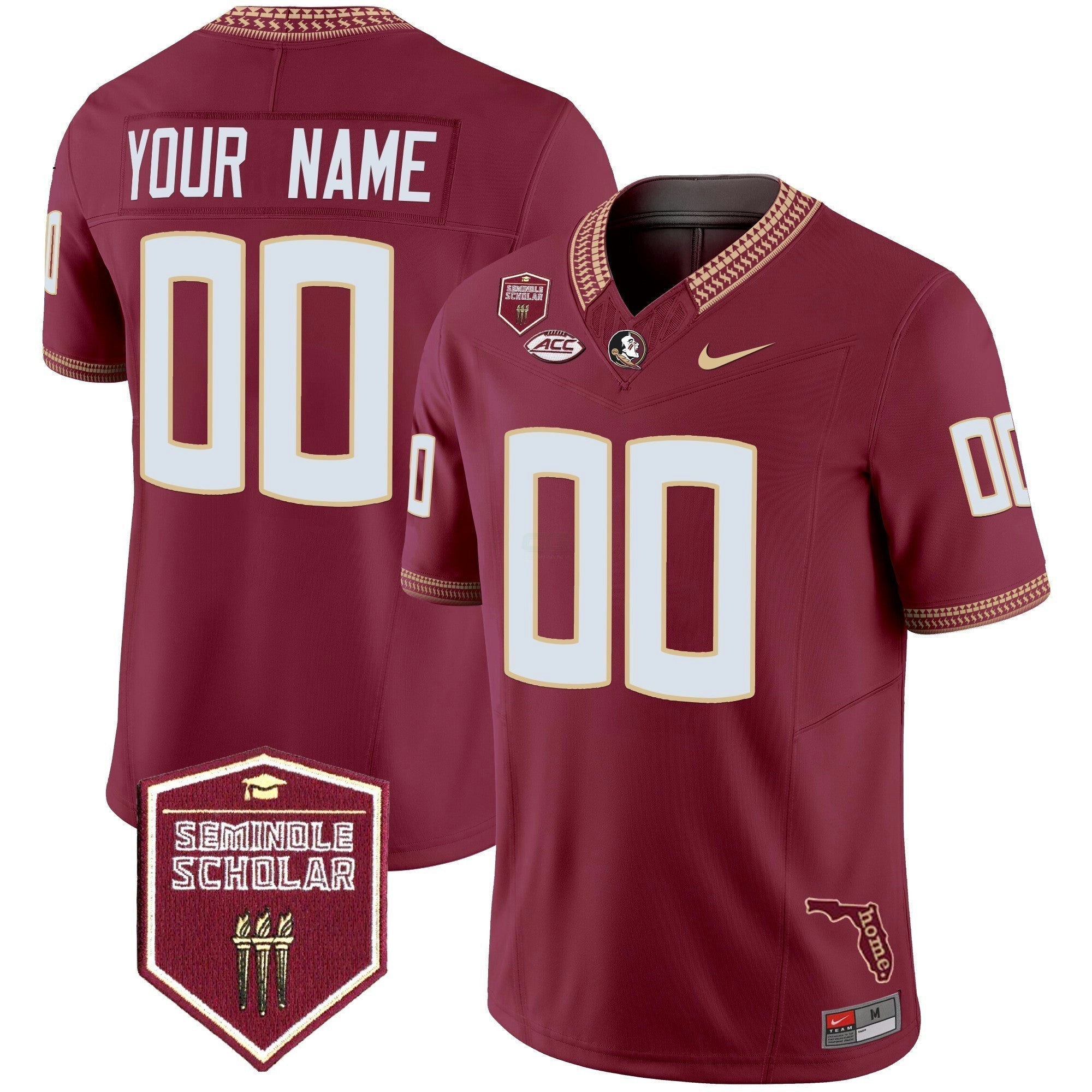 Camisa NCAA 2025 Seminole Scholar Patch Vapor Limited Jersey