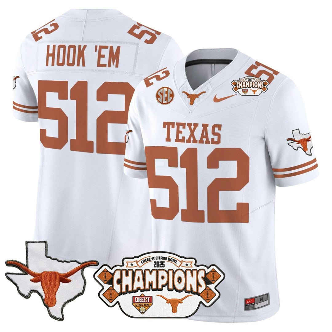 Camisa NCAA 2025 State Map & Citrus Bowl Champions Patch Vapor Limited Jersey