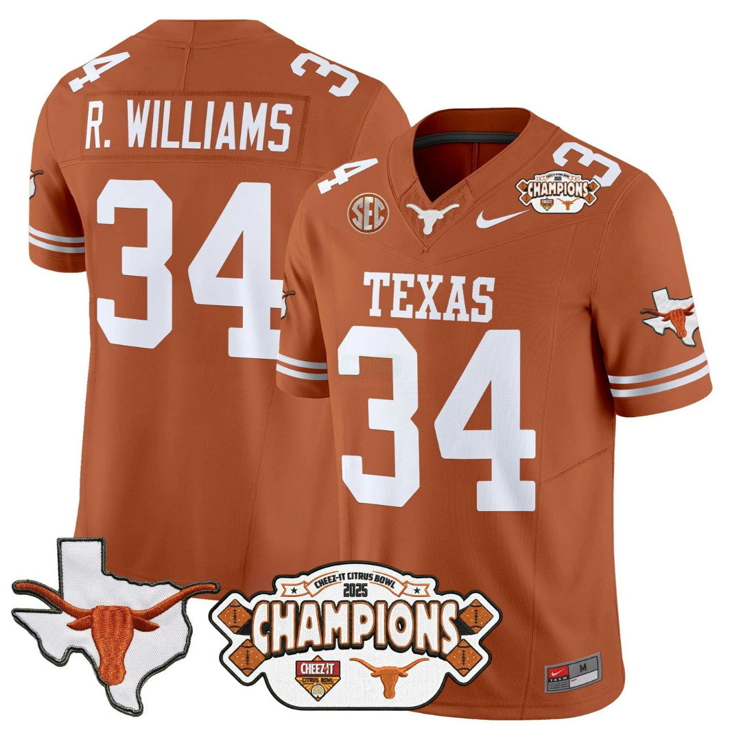 Camisa NCAA 2025 State Map & Citrus Bowl Champions Patch Vapor Limited Jersey