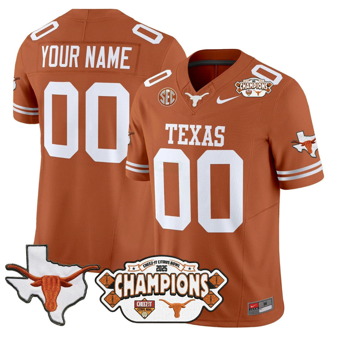 Camisa NCAA 2025 State Map & Citrus Bowl Champions Patch Vapor Limited Jersey