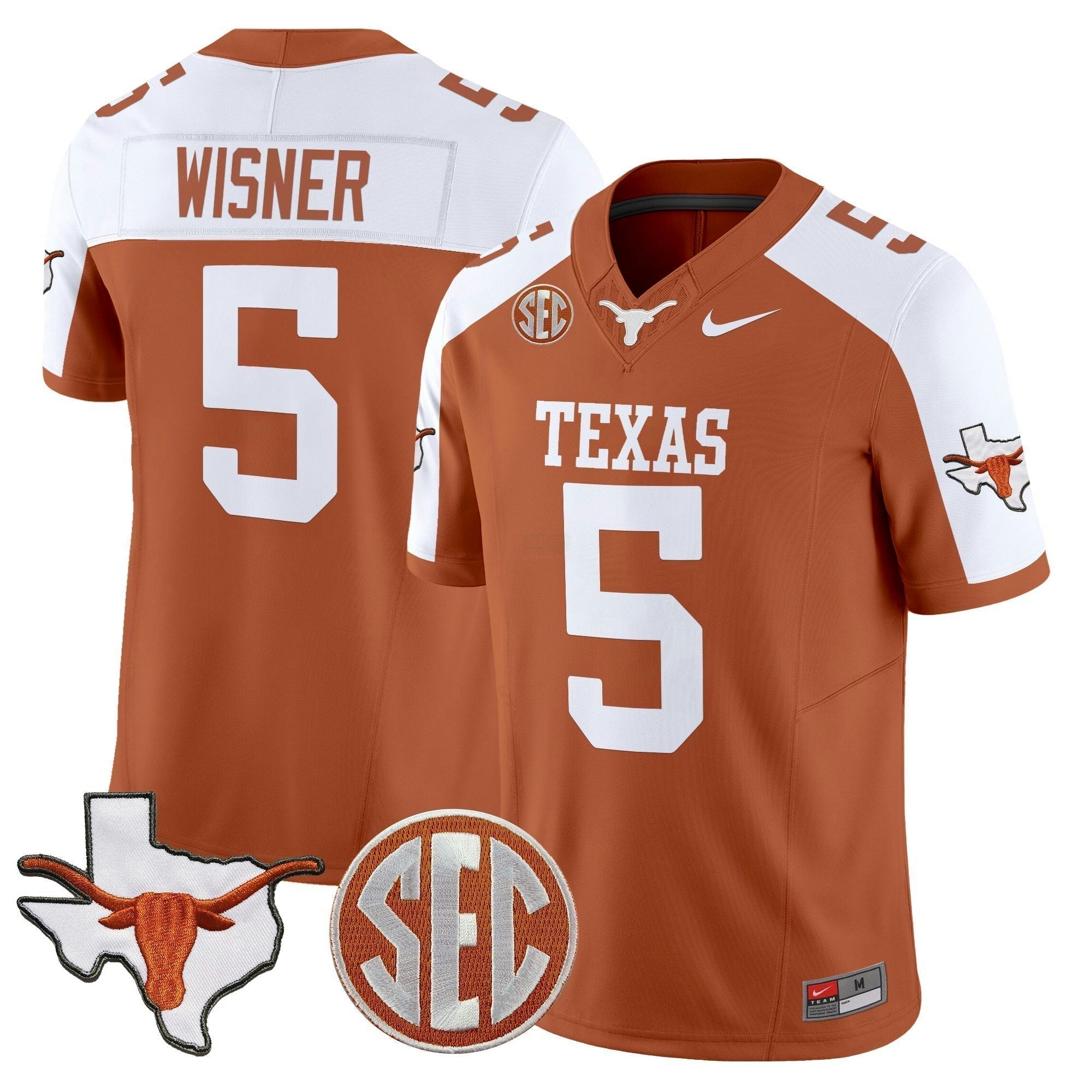 Camisa NCAA 2025 State Map & SEC Patch Vapor Limited Jersey