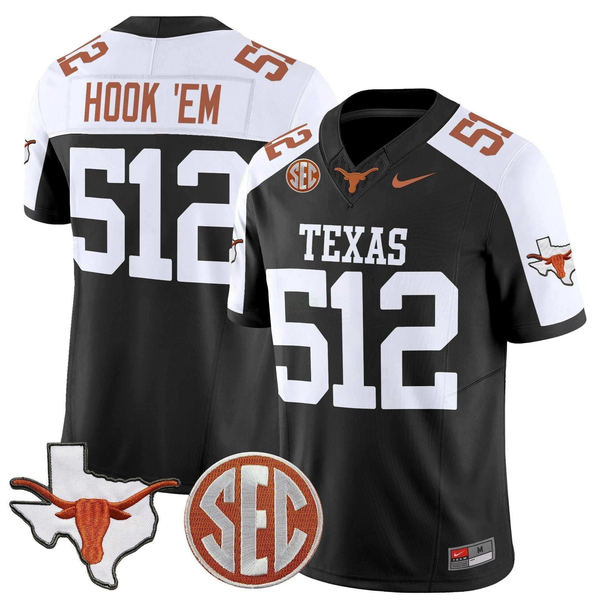 Camisa NCAA 2025 State Map & SEC Patch Vapor Limited Jersey