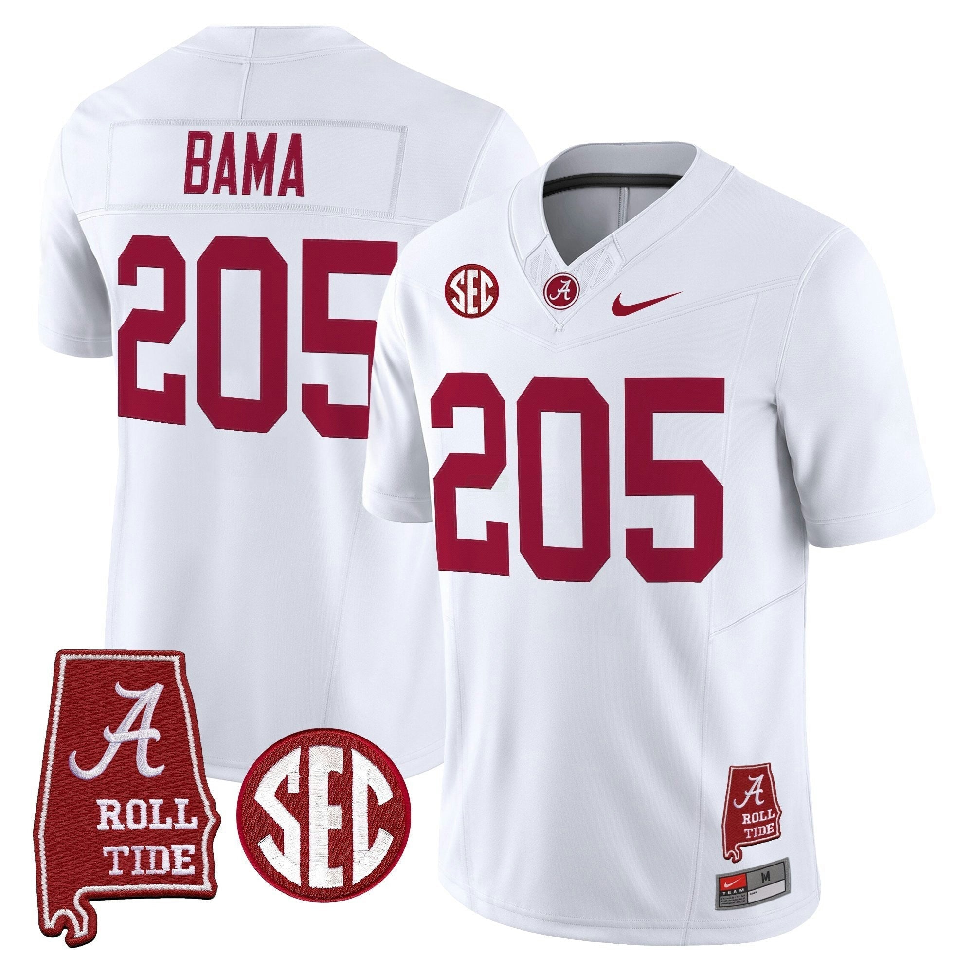 Camisa NCAA 2025 Vapor Limited Jersey - Alabama Map