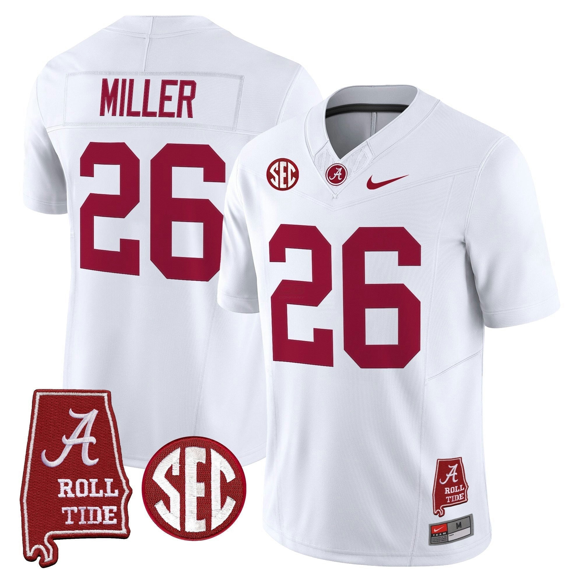 Camisa NCAA 2025 Vapor Limited Jersey - Alabama Map