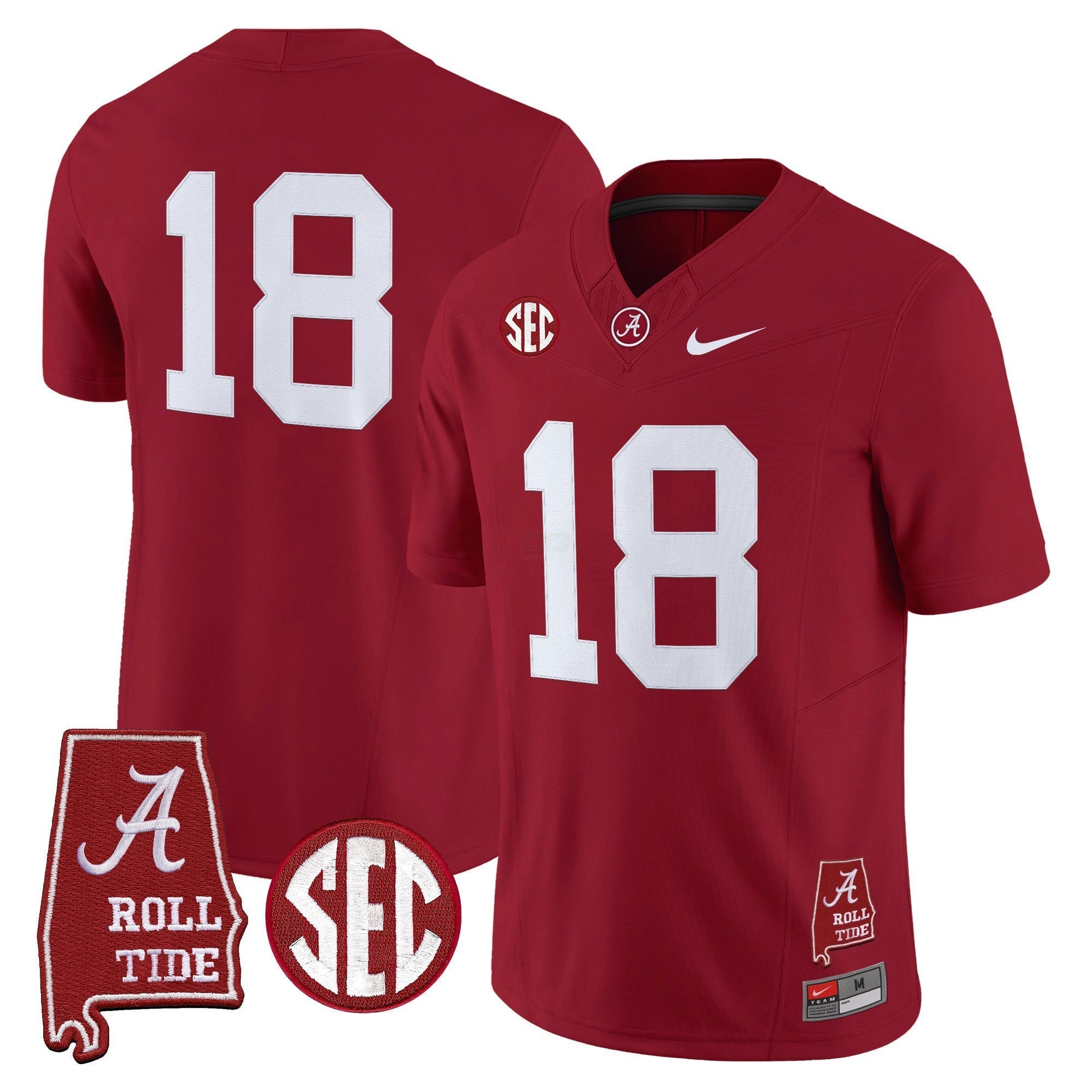 Camisa NCAA 2025 Vapor Limited Jersey - Alabama Map