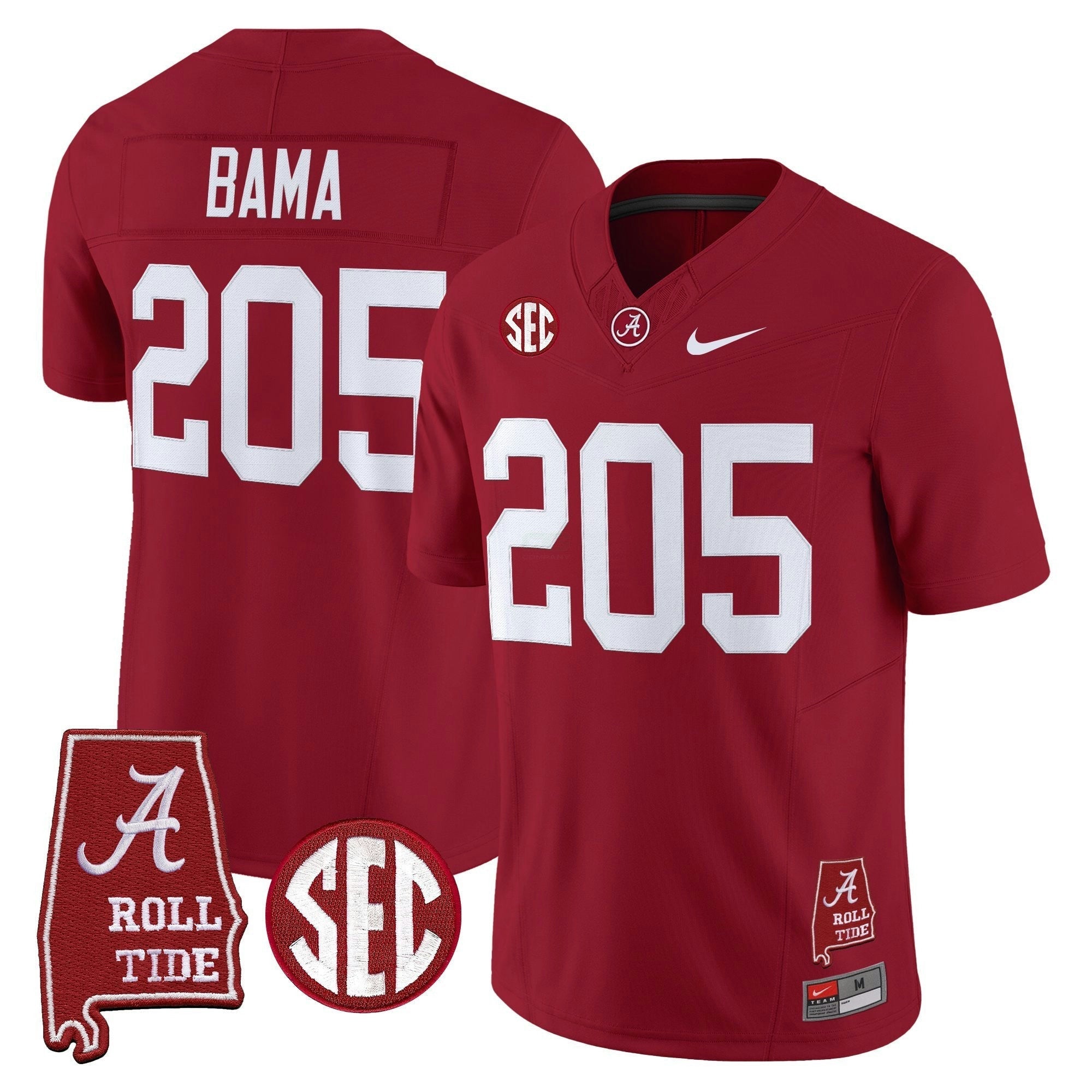 Camisa NCAA 2025 Vapor Limited Jersey - Alabama Map