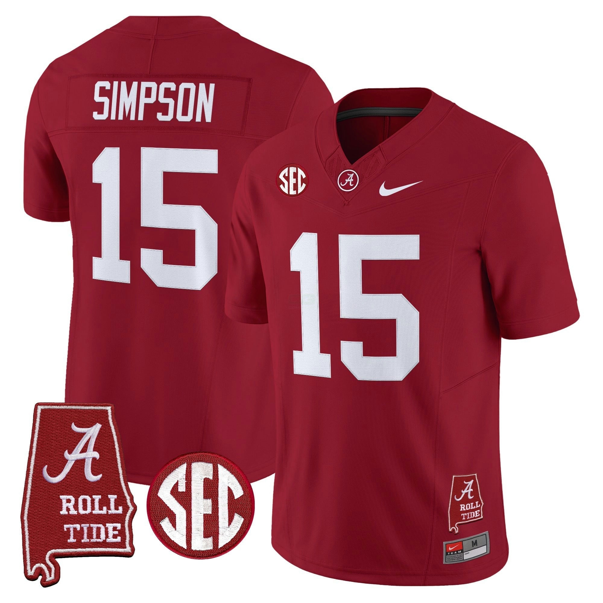 Camisa NCAA 2025 Vapor Limited Jersey - Alabama Map