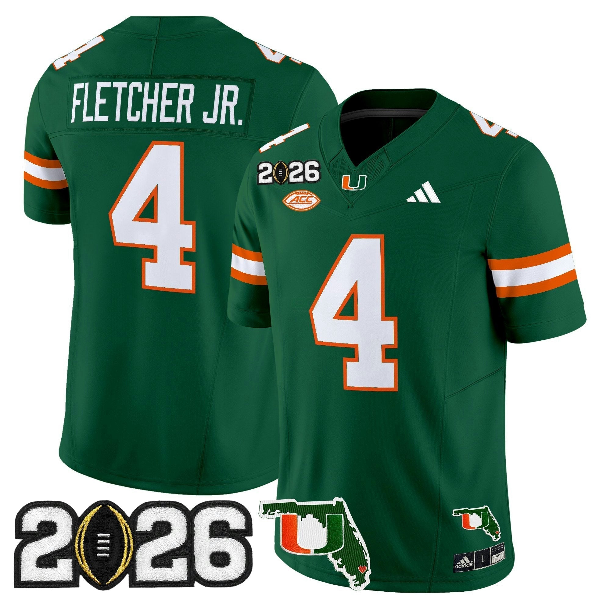 Camisa NCAA 2026 College Football Playoff Final & Florida Patch Vapor Limited Jersey