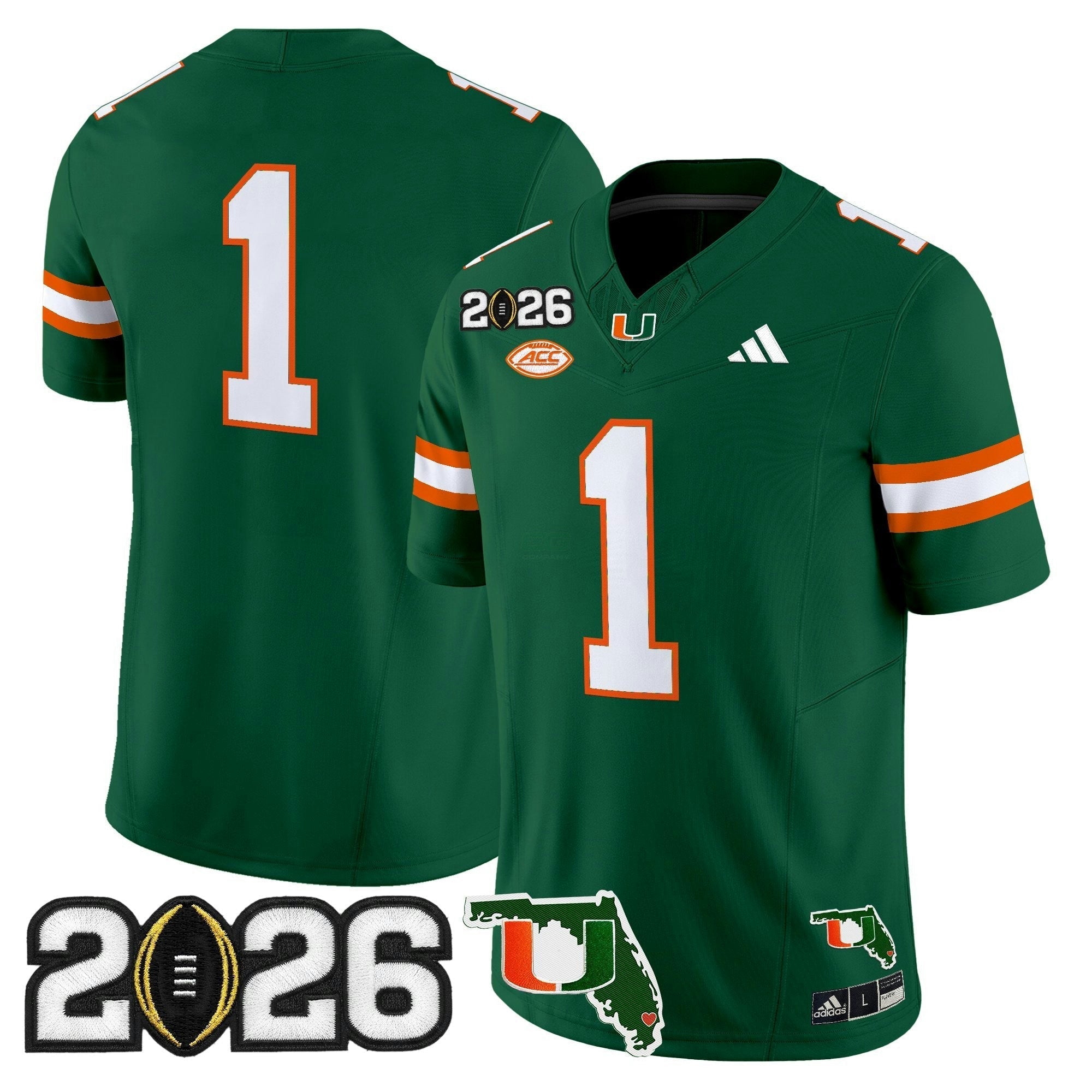 Camisa NCAA 2026 College Football Playoff Final & Florida Patch Vapor Limited Jersey