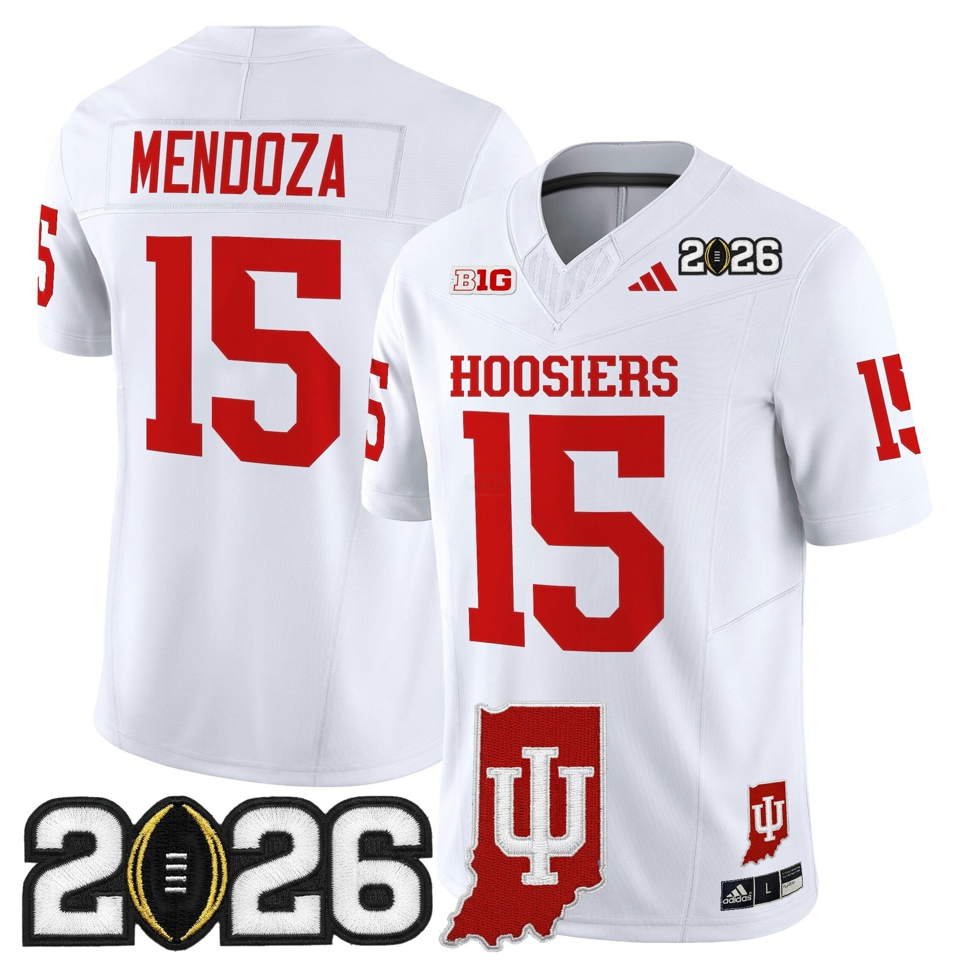 Camisa NCAA 2026 College Football Playoff Final & Indiana State Patch Vapor Limited Jersey