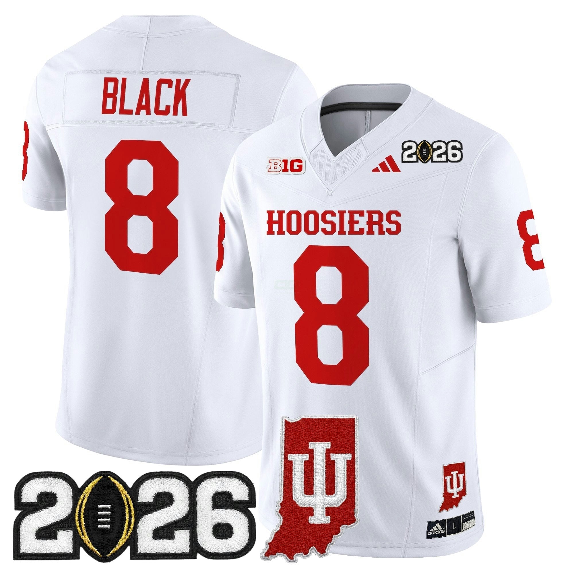 Camisa NCAA 2026 College Football Playoff Final & Indiana State Patch Vapor Limited Jersey