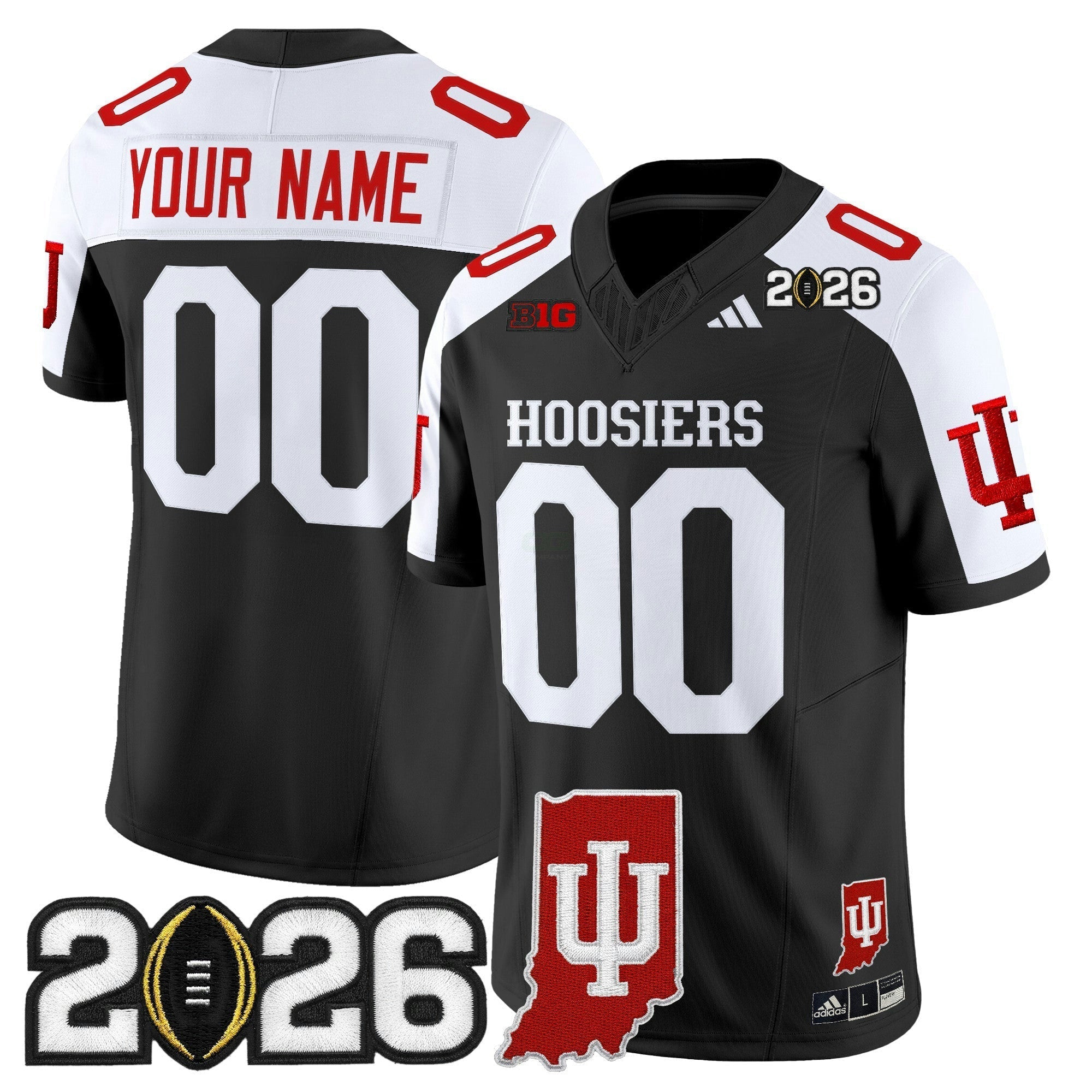 Camisa NCAA 2026 College Football Playoff Final & Indiana State Patch Vapor Limited Jersey