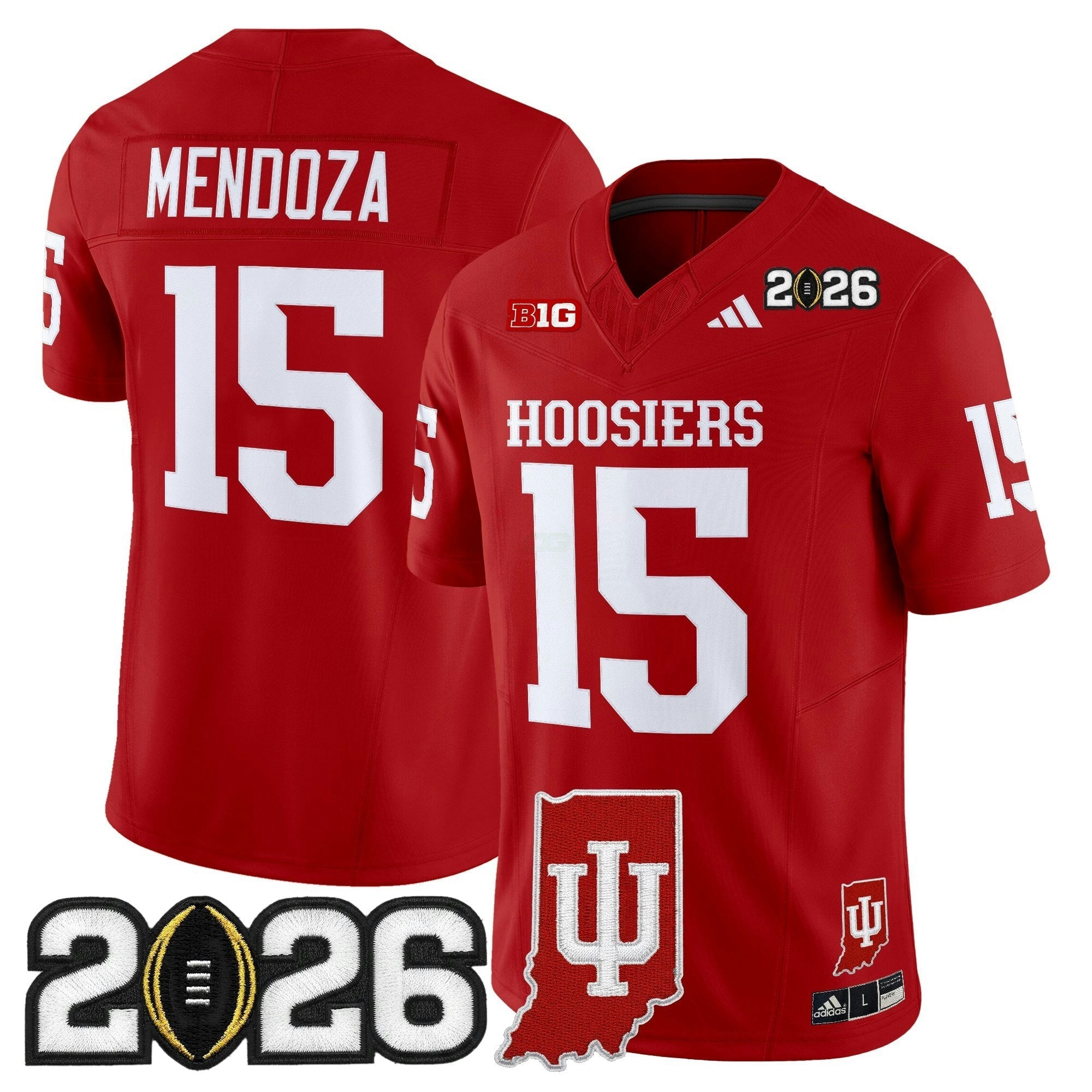 Camisa NCAA 2026 College Football Playoff Final & Indiana State Patch Vapor Limited Jersey