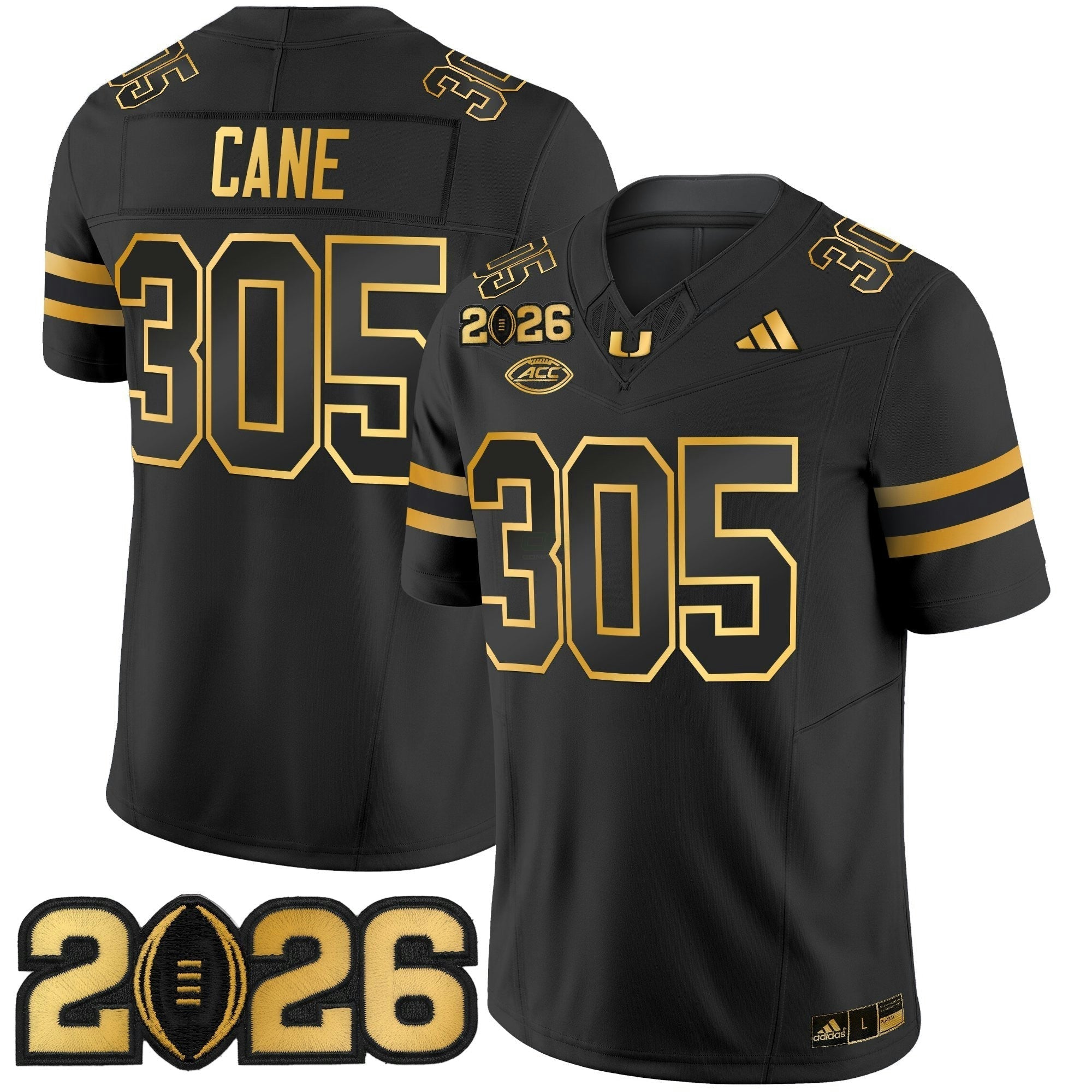 Camisa NCAA 2026 College Football Playoff Final Patch Dourada Vapor Limited Jersey