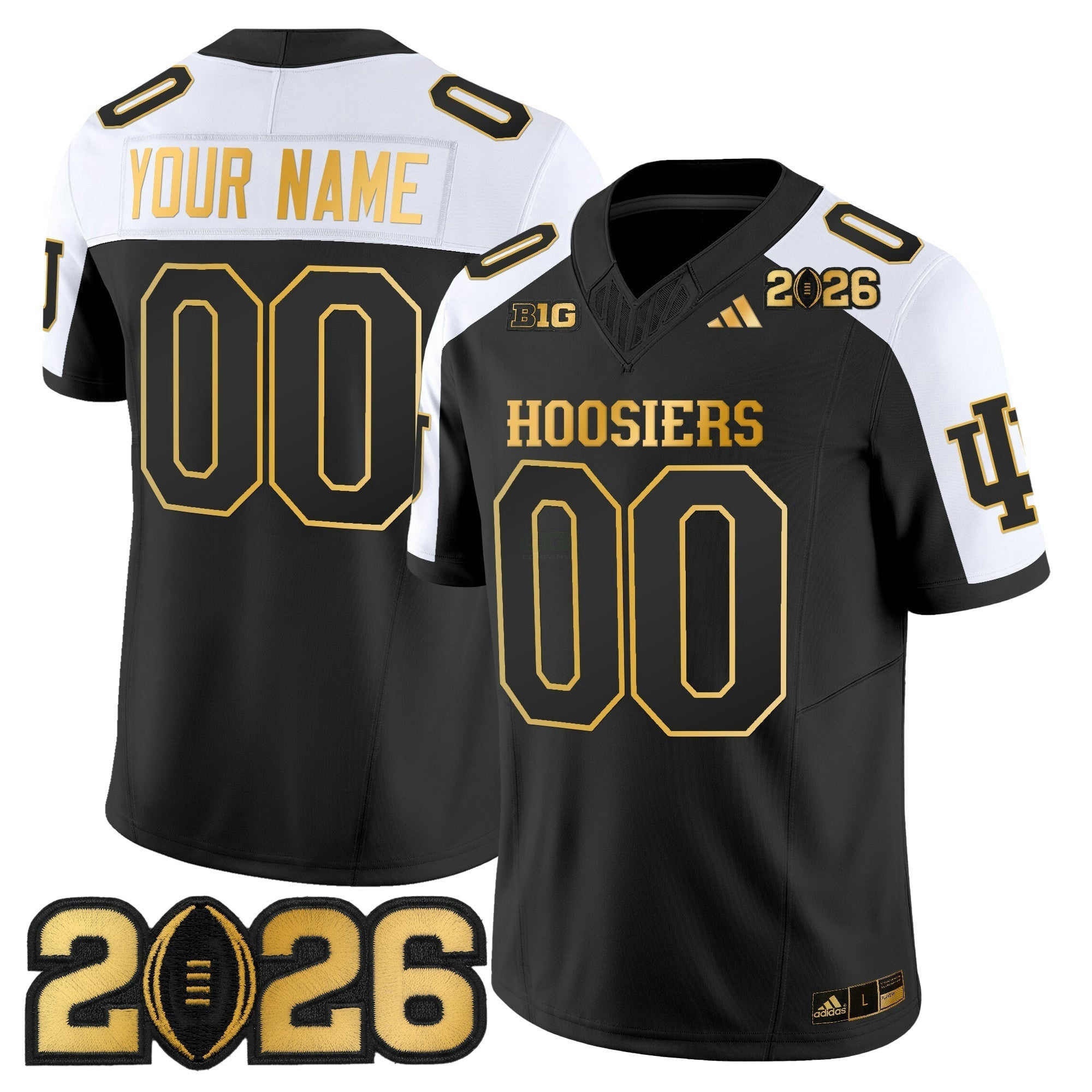 Camisa NCAA 2026 College Football Playoff Final Patch Dourada Vapor Limited Jersey