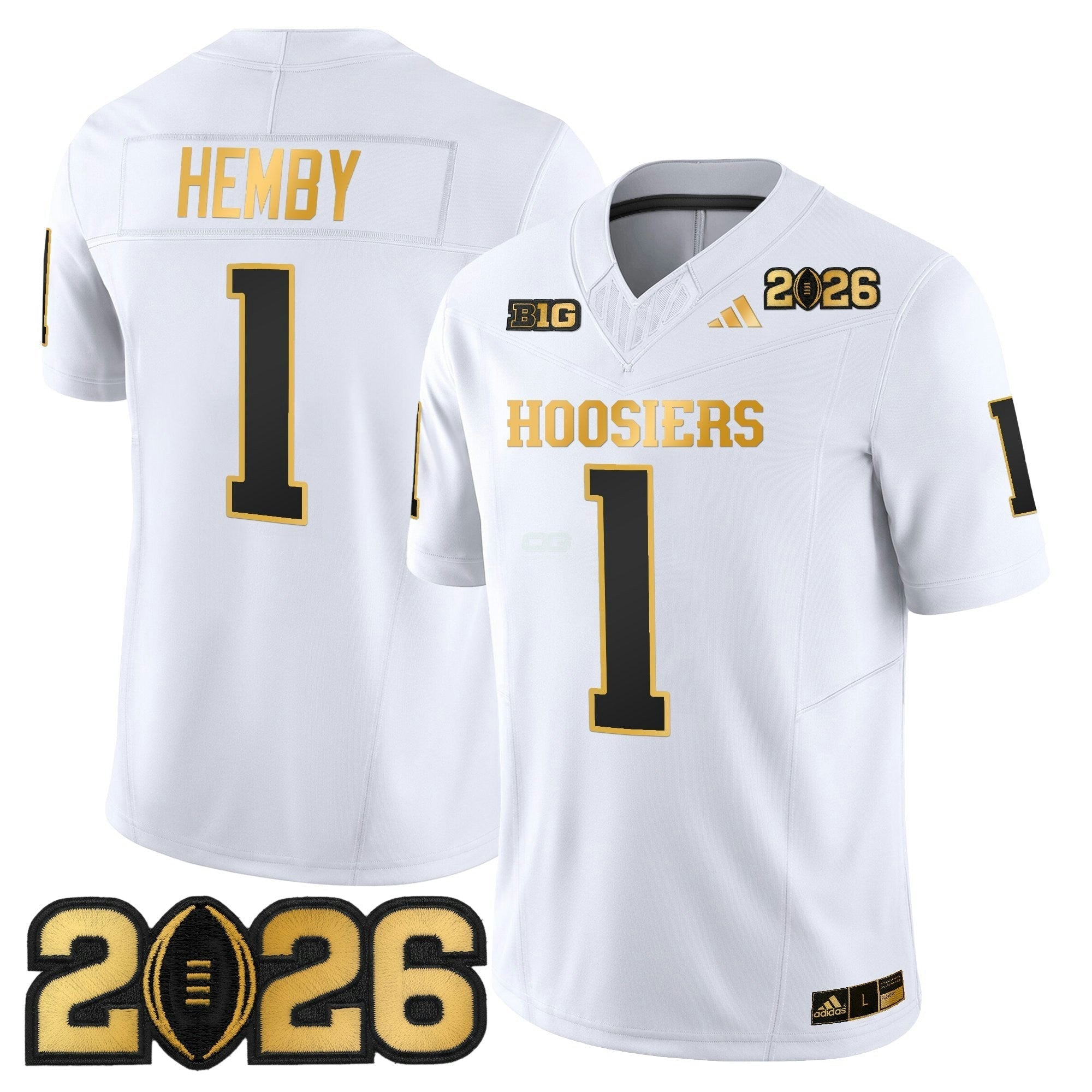Camisa NCAA 2026 College Football Playoff Final Patch Dourada Vapor Limited Jersey