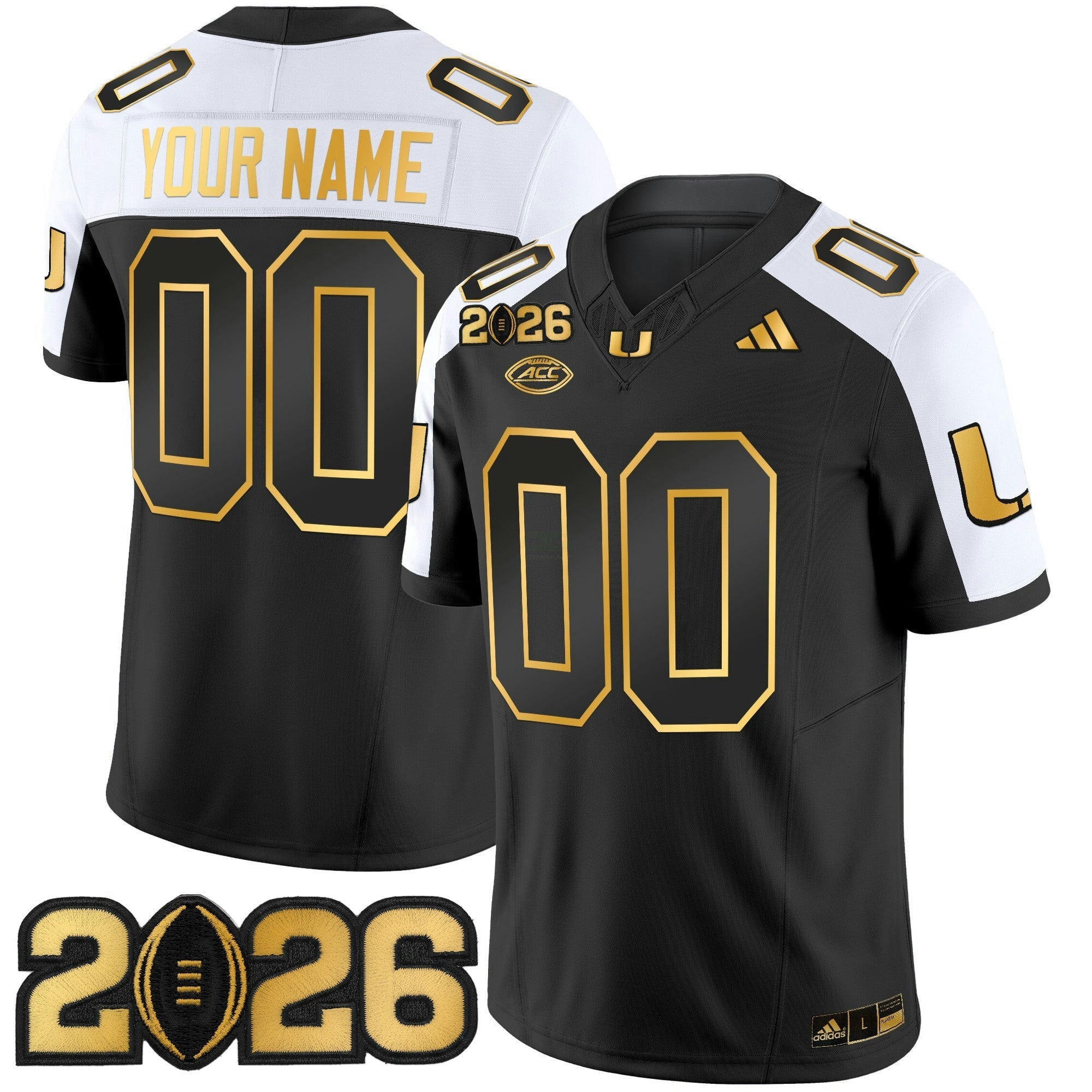Camisa NCAA 2026 College Football Playoff Final Patch Dourada Vapor Limited Jersey