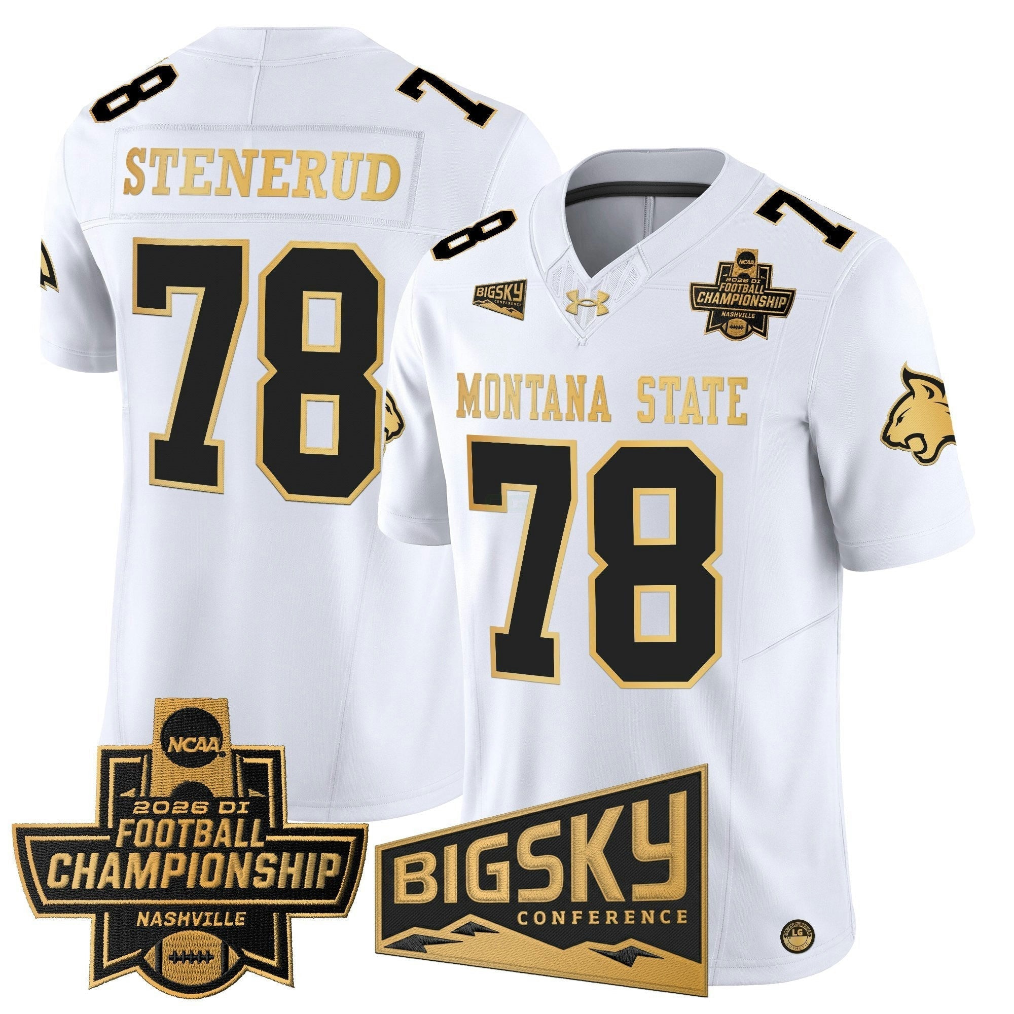 Camisa NCAA 2026 Football Championship Gold Vapor Limited Jersey