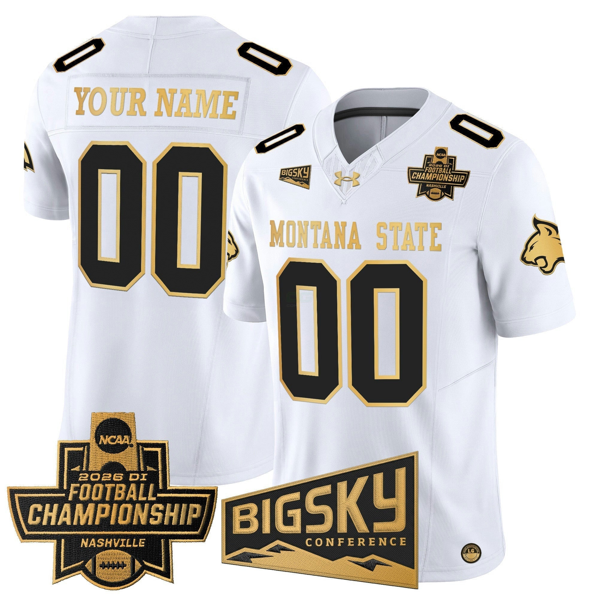 Camisa NCAA 2026 Football Championship Gold Vapor Limited Jersey