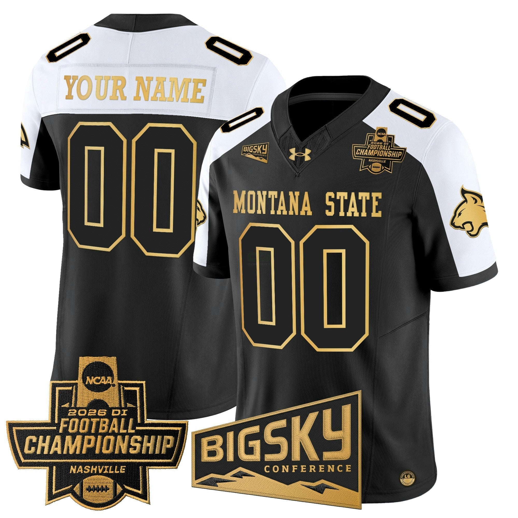 Camisa NCAA 2026 Football Championship Gold Vapor Limited Jersey