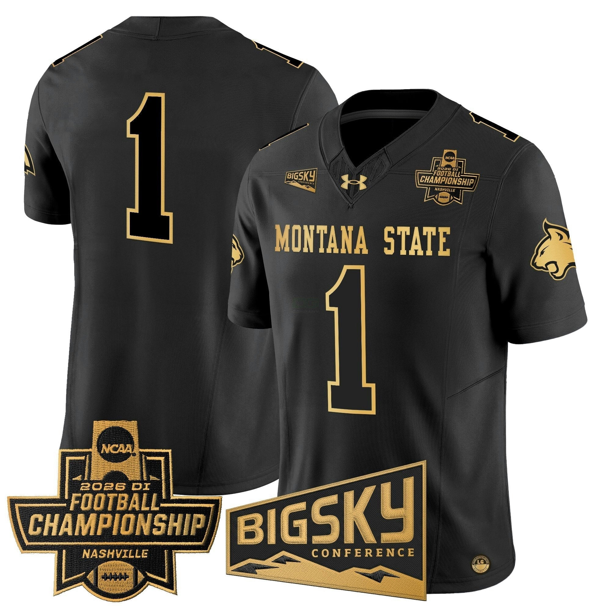 Camisa NCAA 2026 Football Championship Gold Vapor Limited Jersey