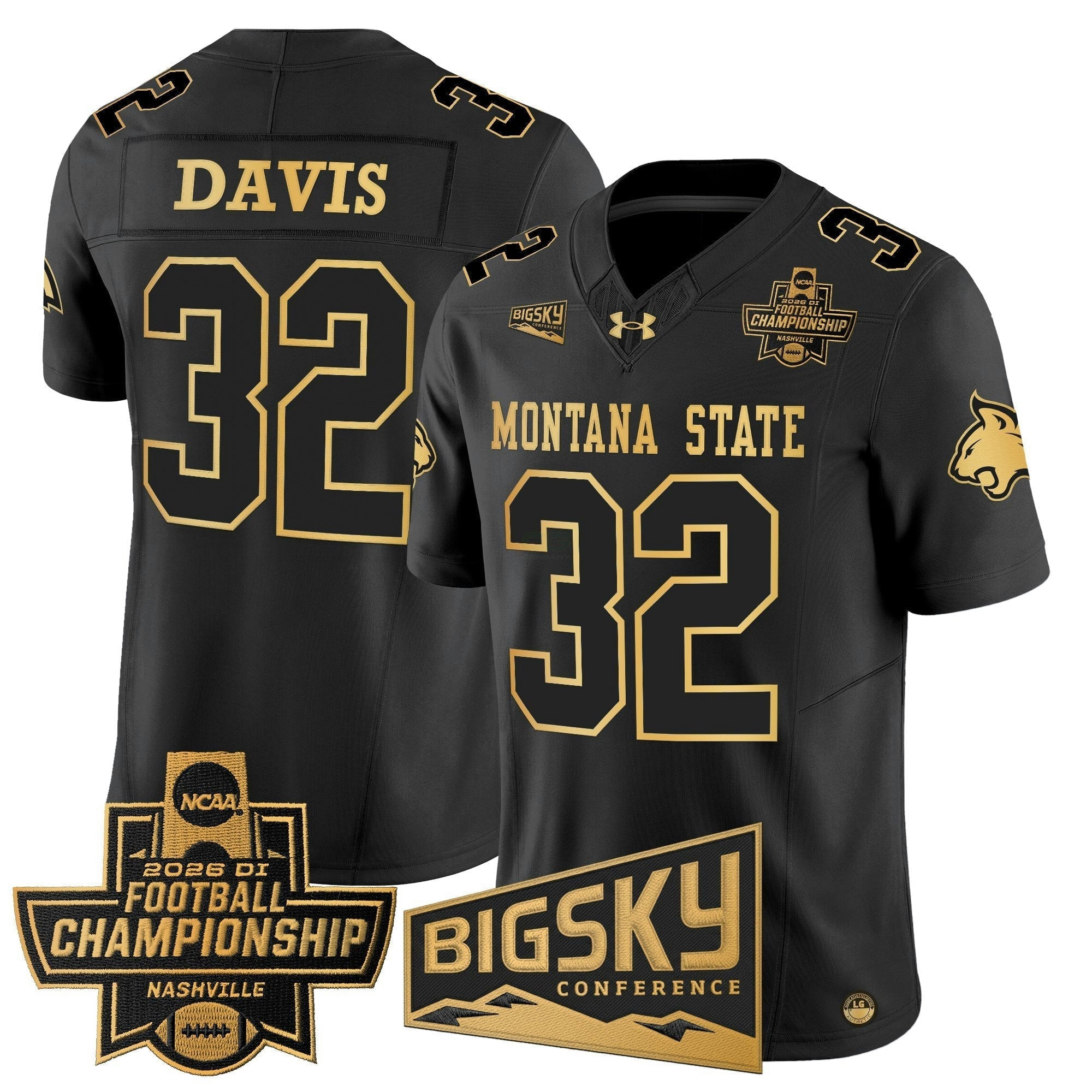 Camisa NCAA 2026 Football Championship Gold Vapor Limited Jersey