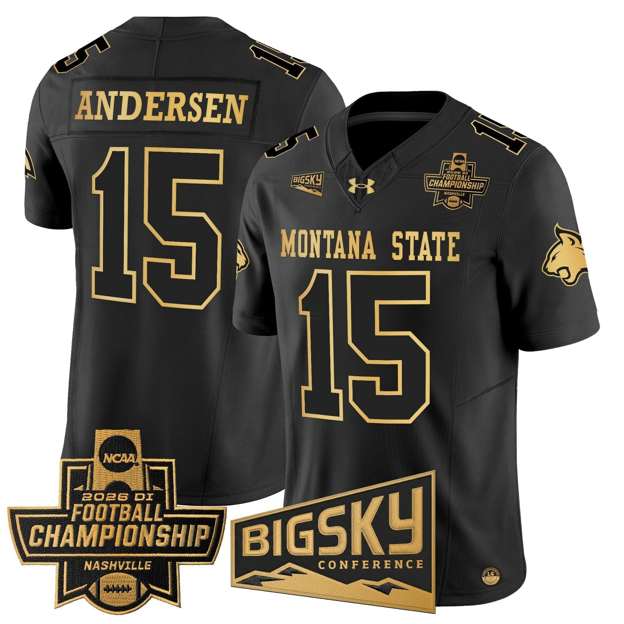 Camisa NCAA 2026 Football Championship Gold Vapor Limited Jersey