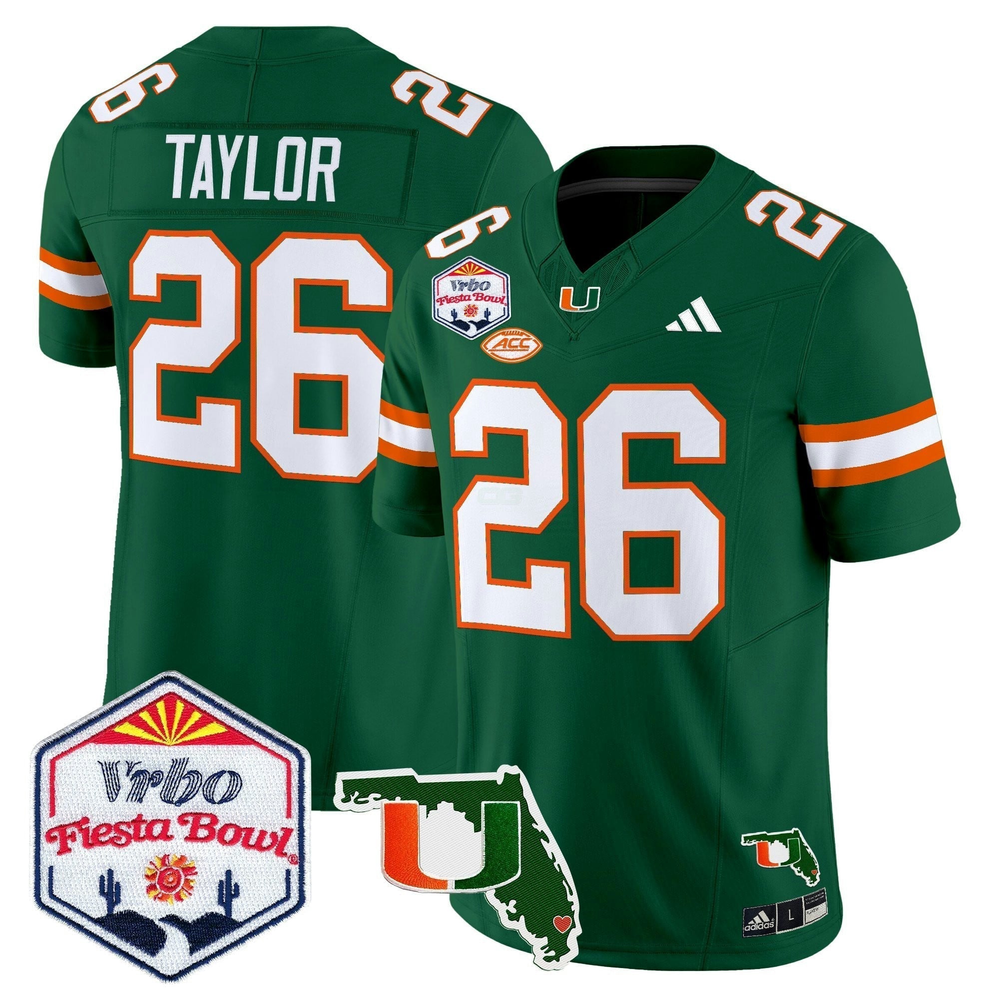 Camisa NCAA 2026 The Fiesta Bowl & Florida Patch Vapor Limited Jersey