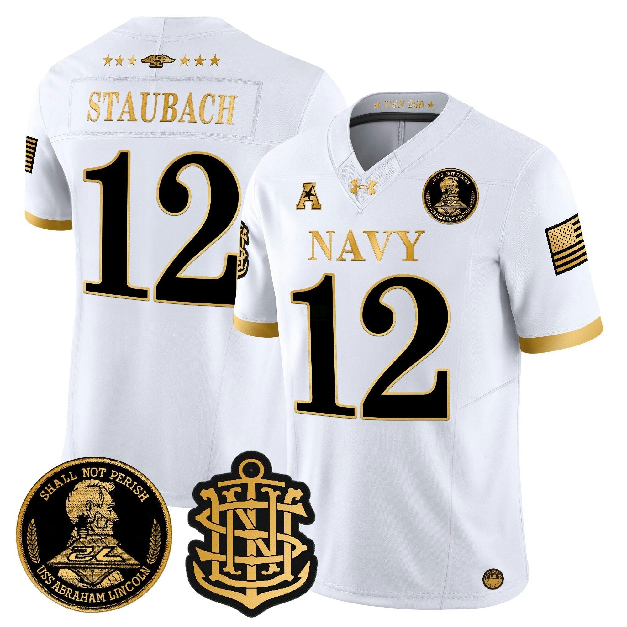 Camisa NCAA 250th Anniversary Dourada Vapor Limited Jersey