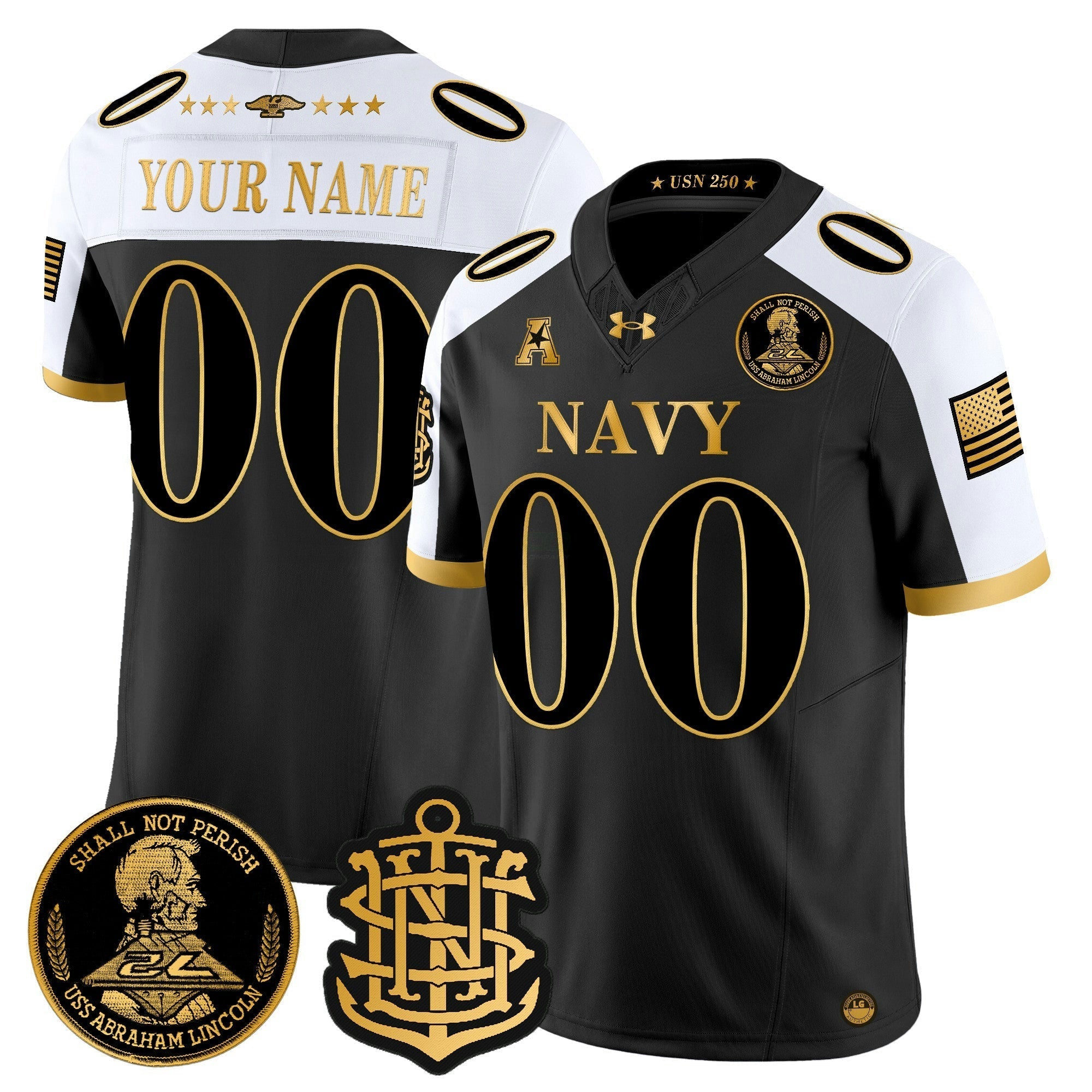 Camisa NCAA 250th Anniversary Dourada Vapor Limited Jersey