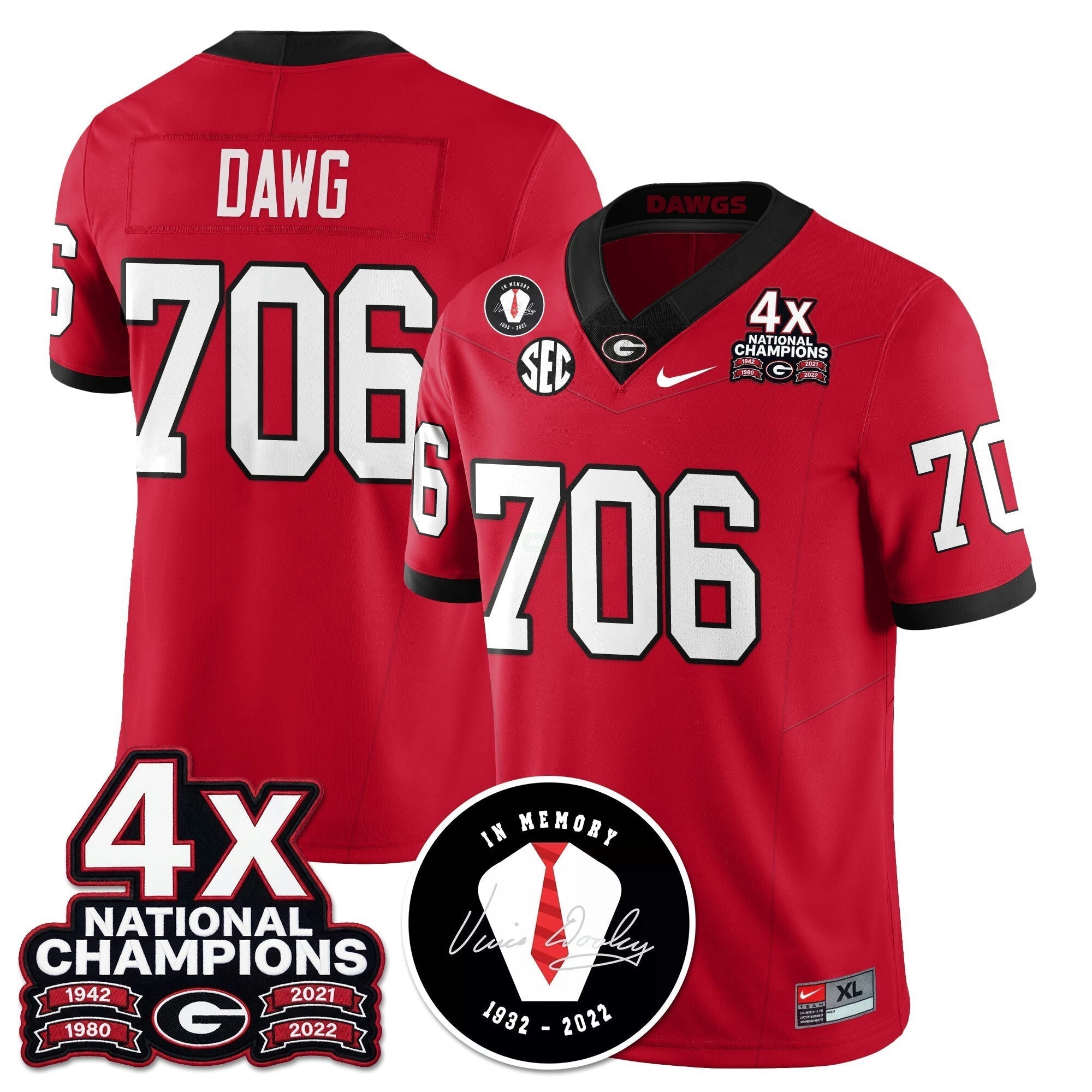 Camisa NCAA 4x-Time National Champions Vapor Limited Jersey