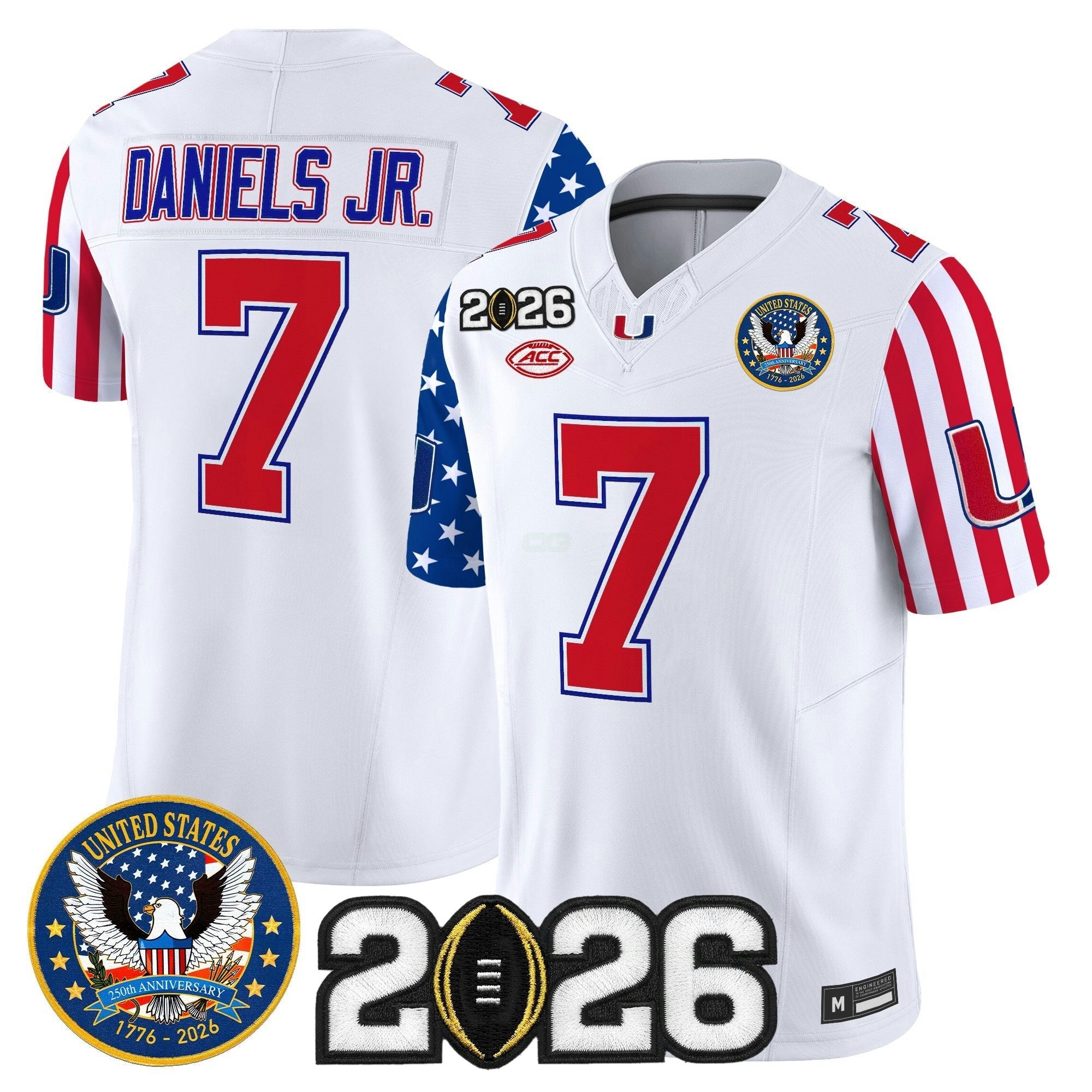Camisa NCAA "America250 Edition" Vapor Limited Jersey - 2026 College Football Playoff Final Patch
