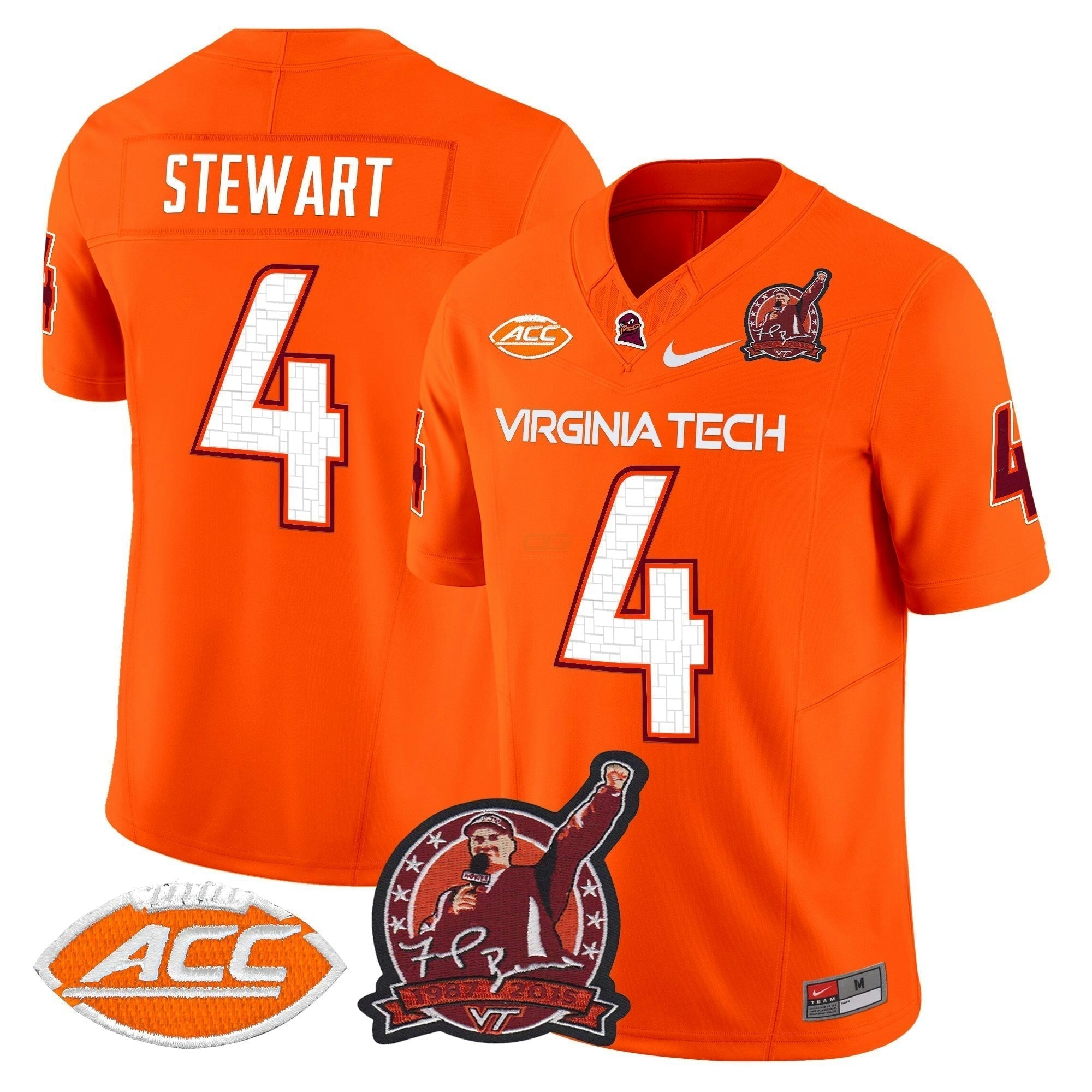 Camisa NCAA Coach Frank Beamer Patch 2025 Vapor Limited Jersey