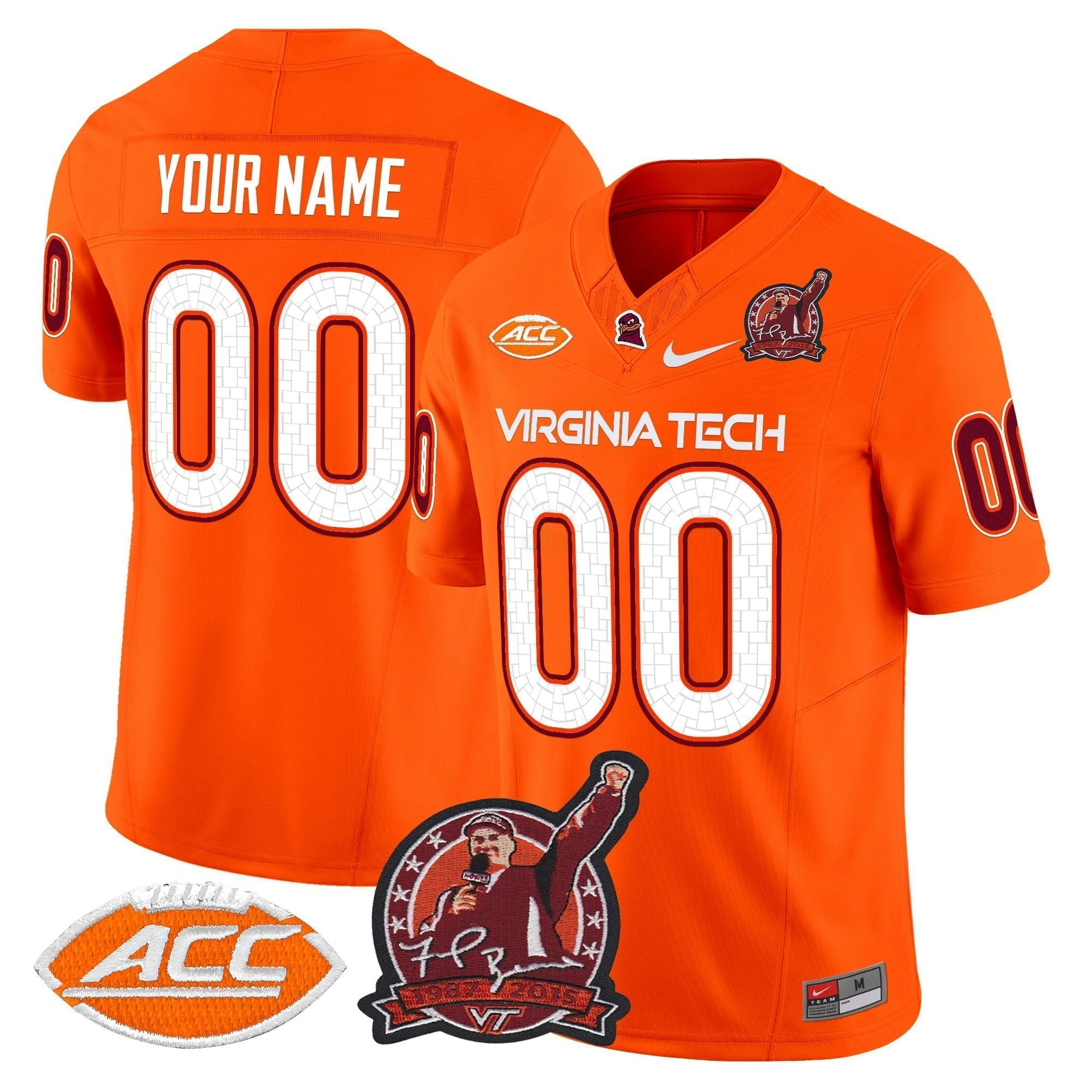 Camisa NCAA Coach Frank Beamer Patch 2025 Vapor Limited Jersey
