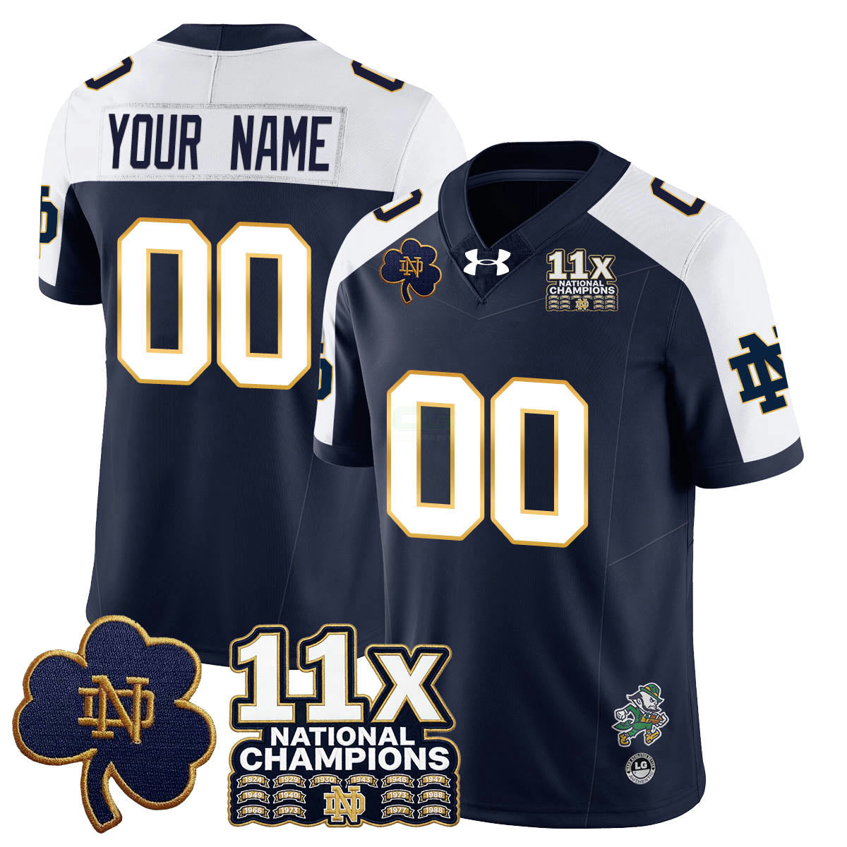 Camisa NCAA Custom 11x-Time National Champions Vapor Limited Jersey