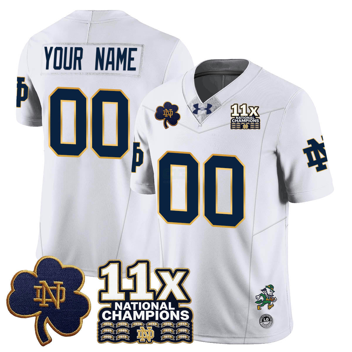 Camisa NCAA Custom 11x-Time National Champions Vapor Limited Jersey