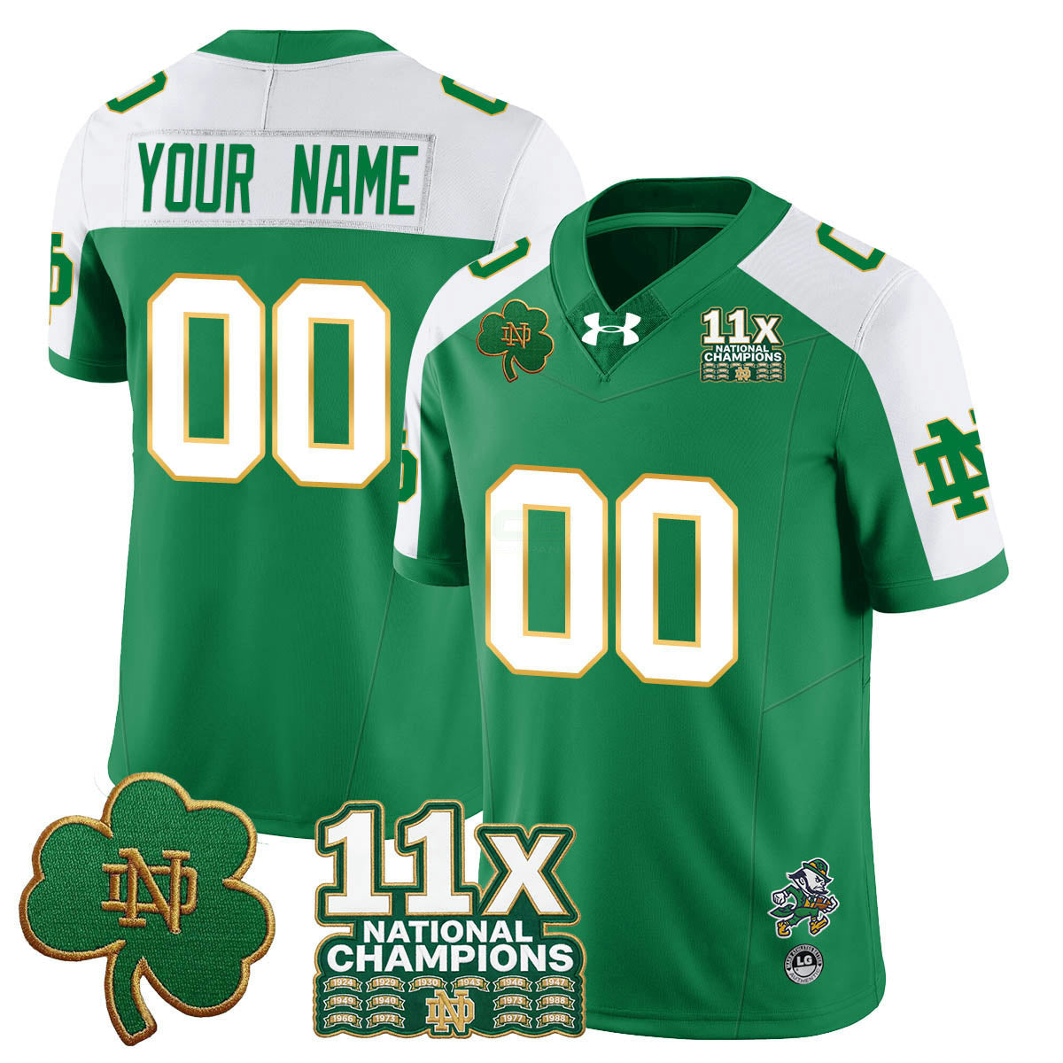 Camisa NCAA Custom 11x-Time National Champions Vapor Limited Jersey