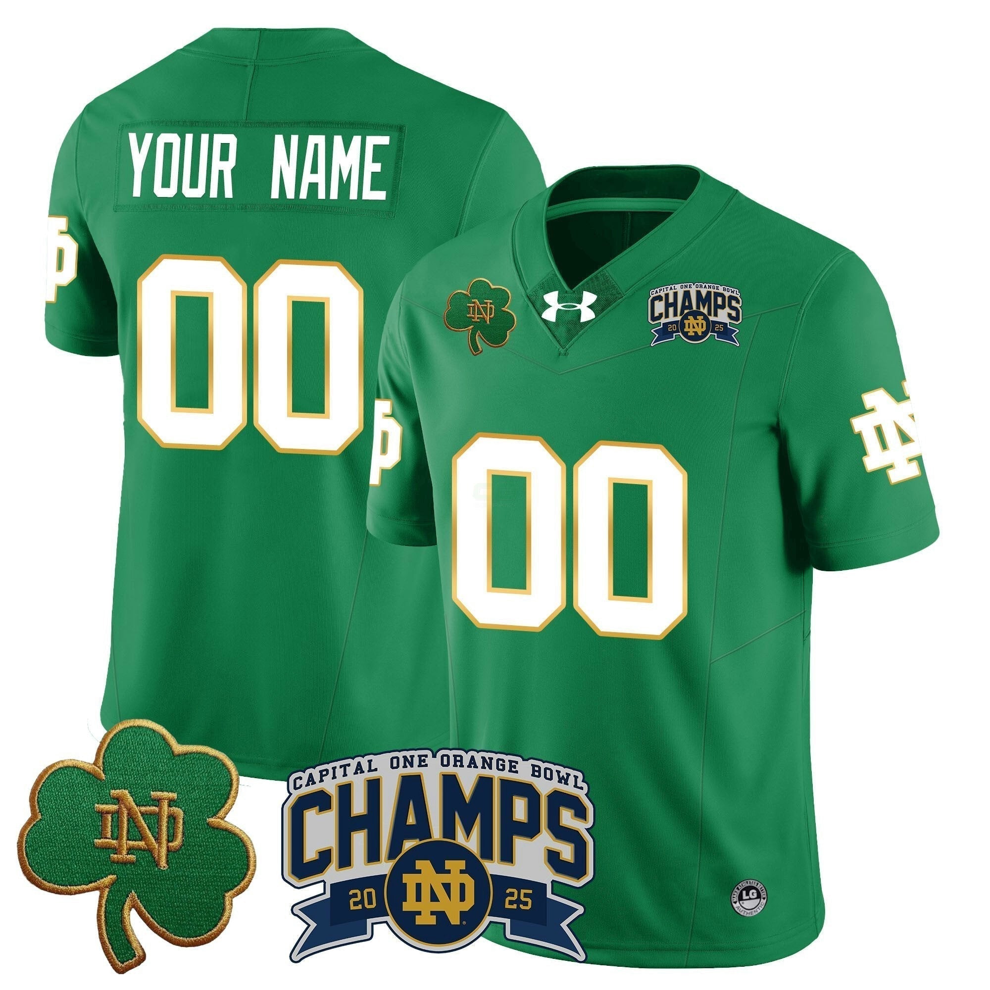 Camisa NCAA Custom 2025 Laranja Bowl Champions Jersey N6