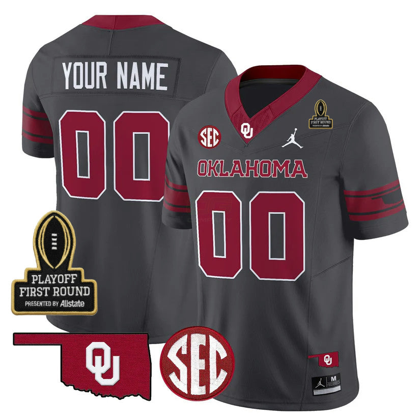 Camisa NCAA Custom 2025 Playoff First Round Patch Jersey