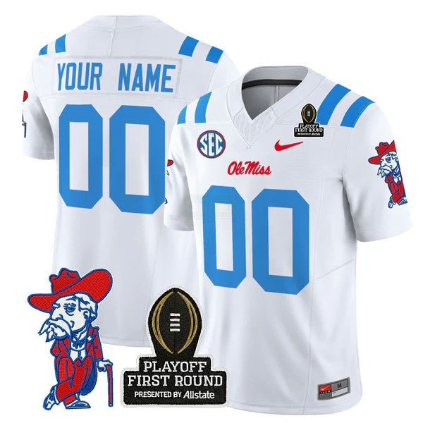 Camisa NCAA Custom 2025 Playoff First Round Vapor Limited Jersey