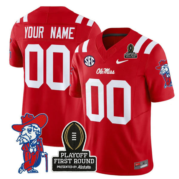 Camisa NCAA Custom 2025 Playoff First Round Vapor Limited Jersey