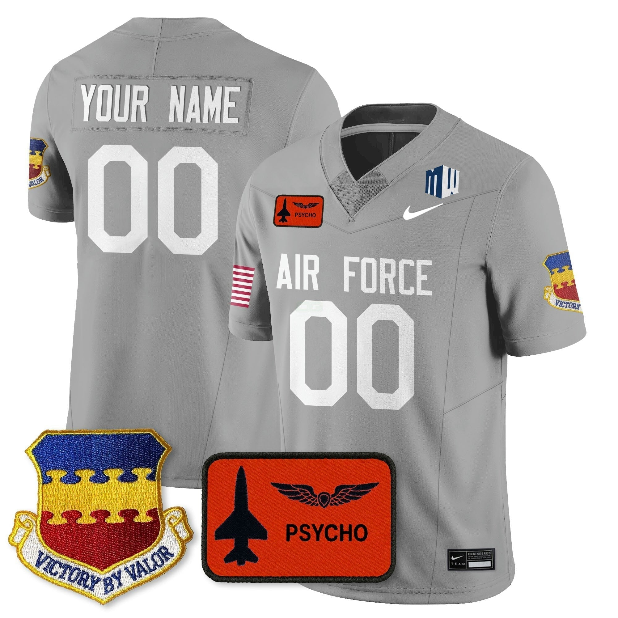 Camisa NCAA Custom Football 2025 Honor F-16 Jersey